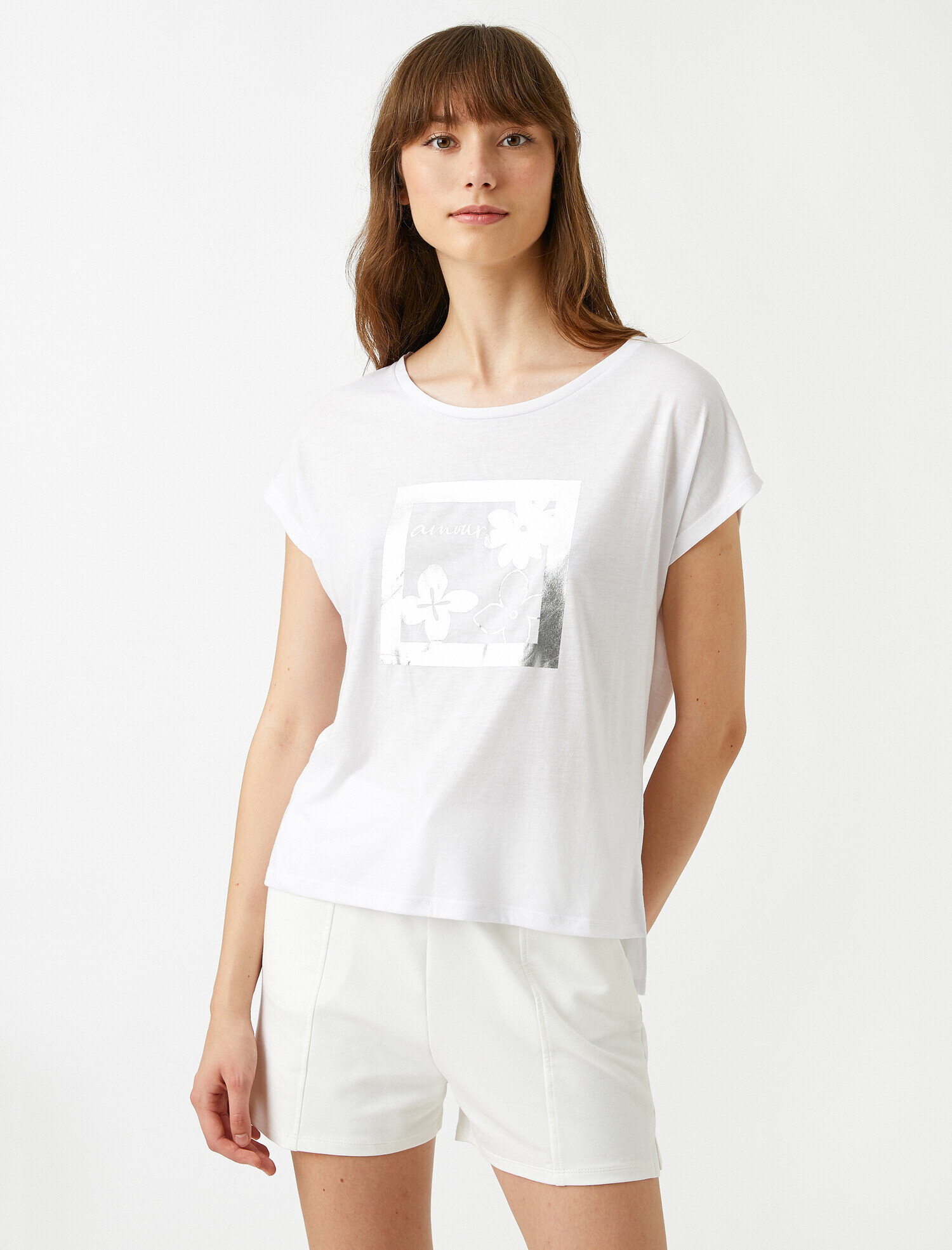   Kısa Kollu Baskılı Tişört