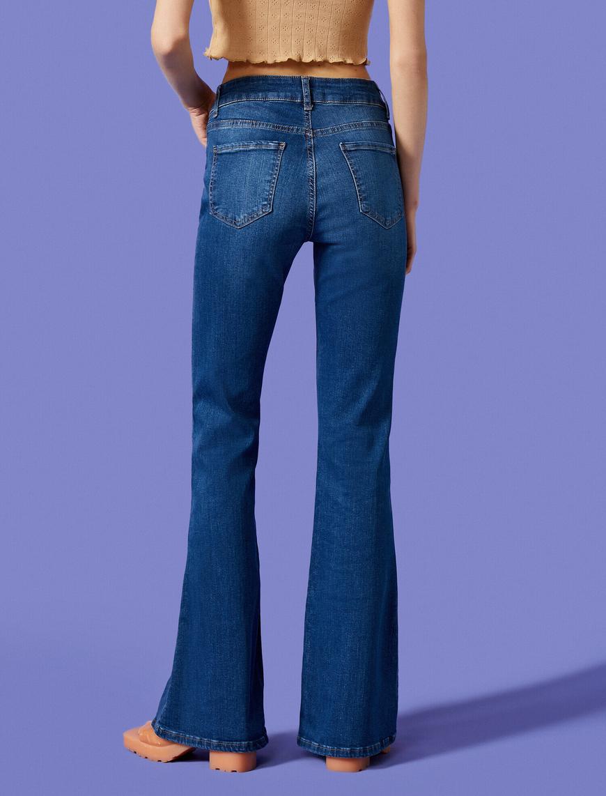   Victoria Jean - İspanyol Paça Pamuklu Pantolon