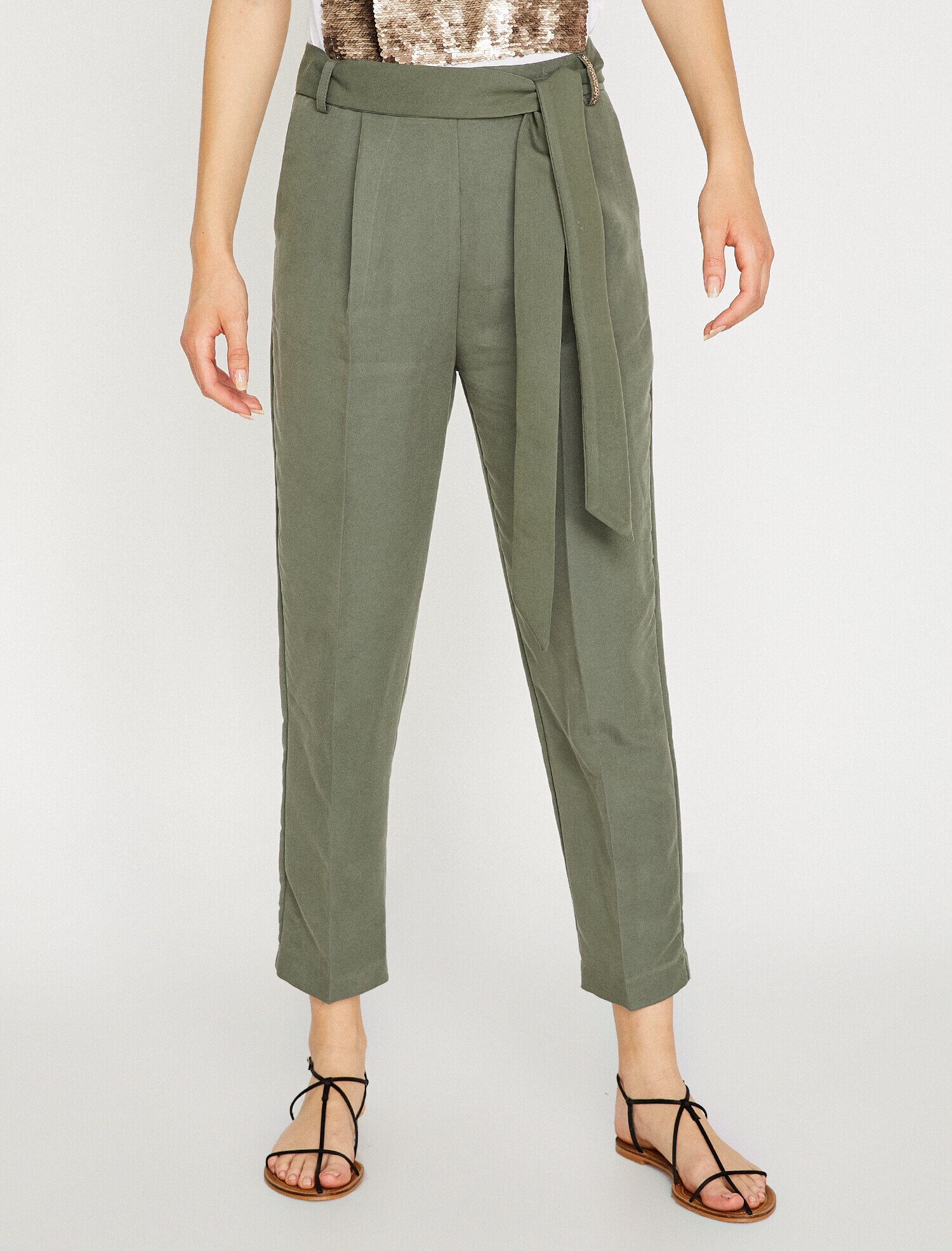   Beli Bağlamalı Pantolon