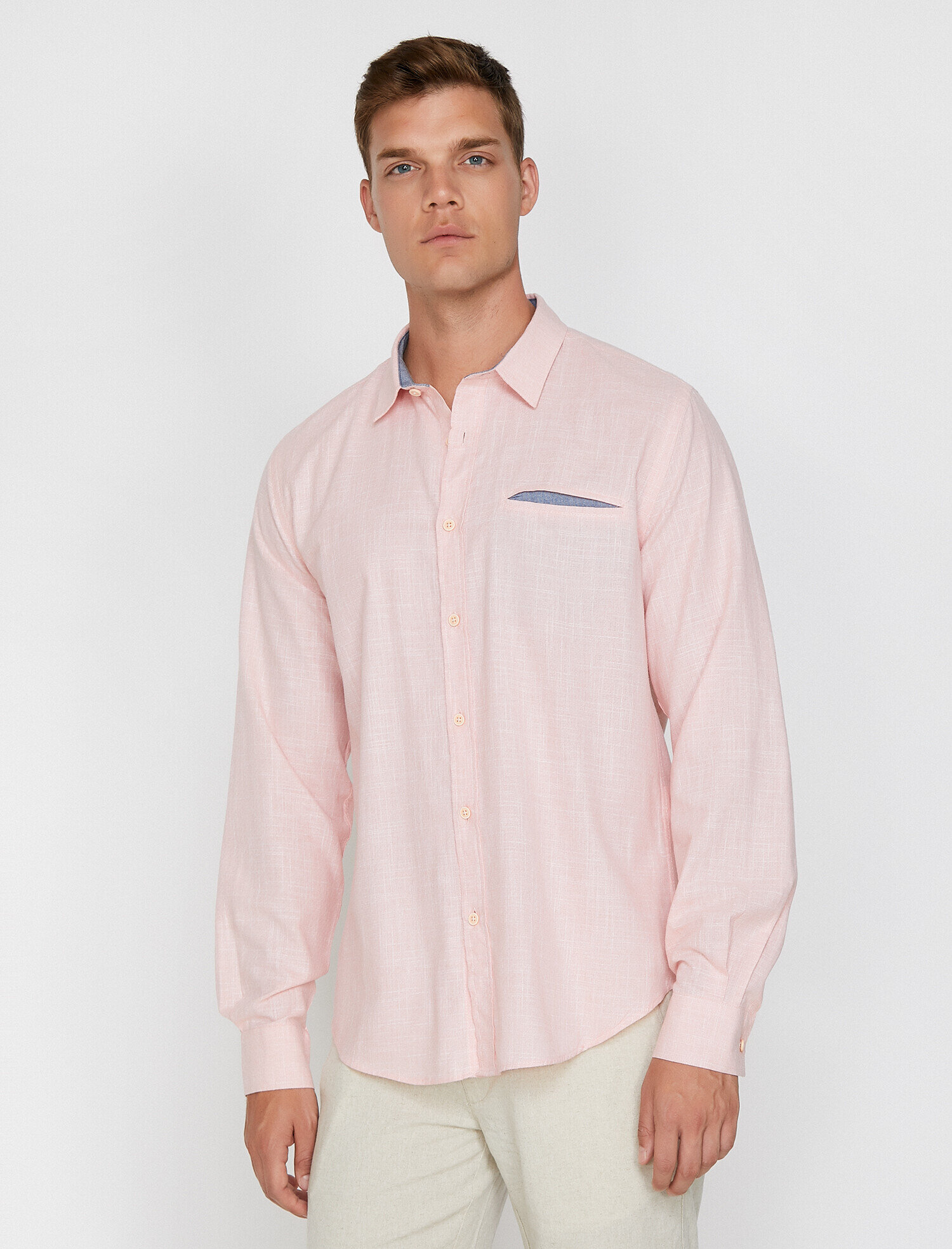   Cep Detaylı Gömlek