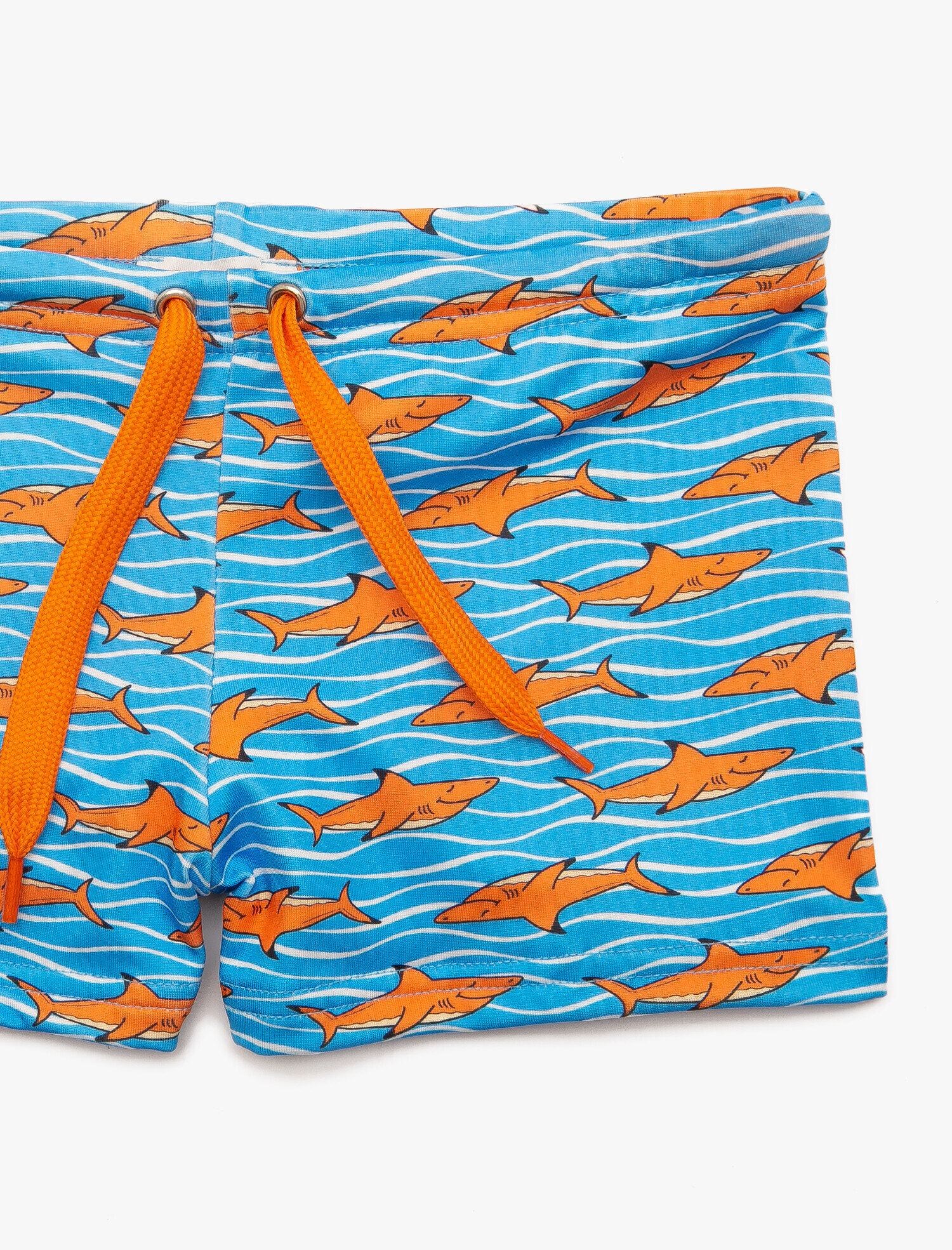  Erkek Çocuk Mayo Beli Bağlamalı Köpek Balığı Baskılı