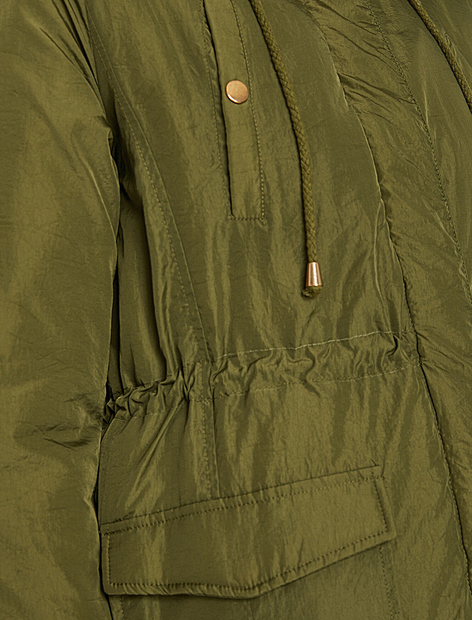   Suni Kürk Detaylı Parka