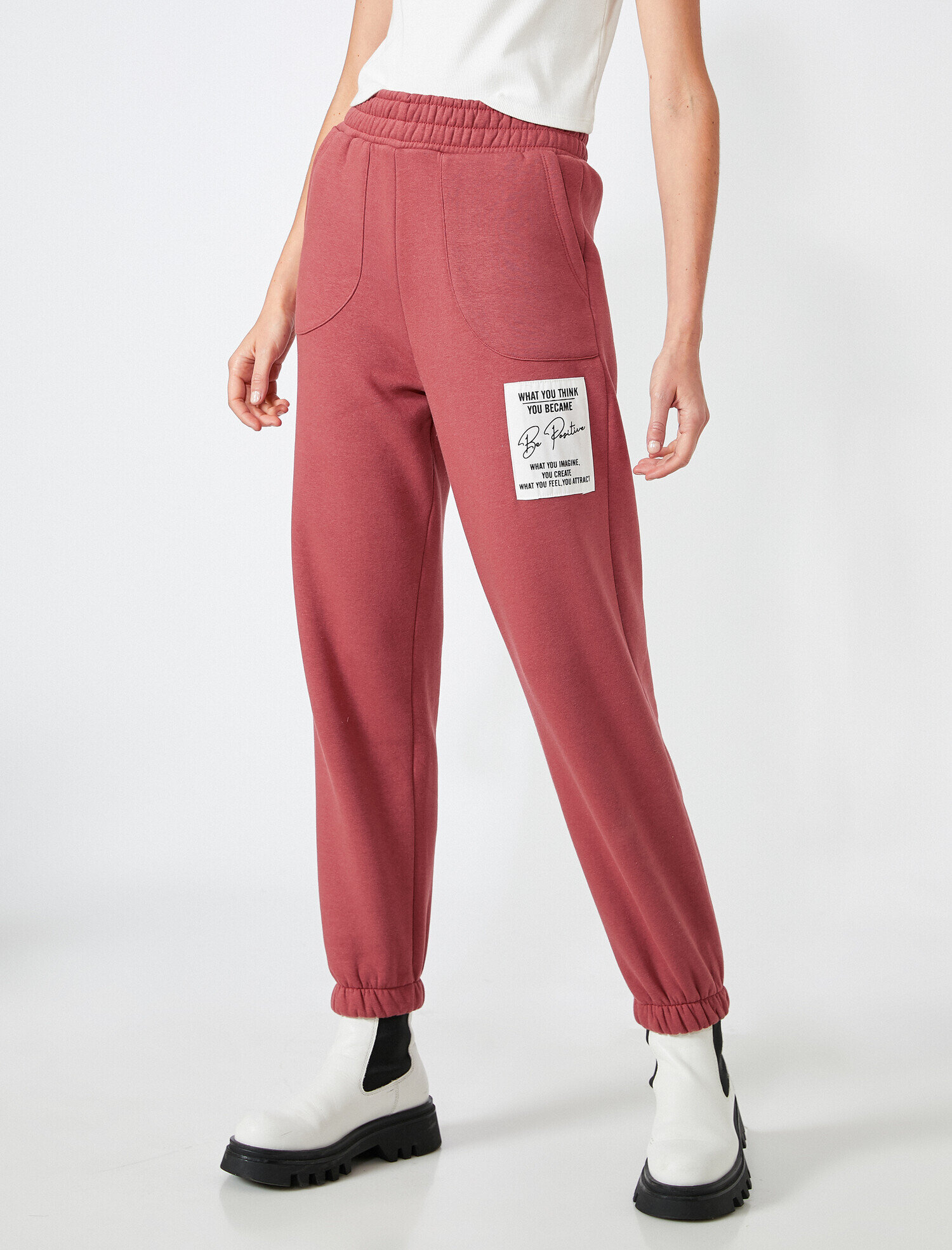   Jogger Eşofman Altı Beli Lastikli Baskılı