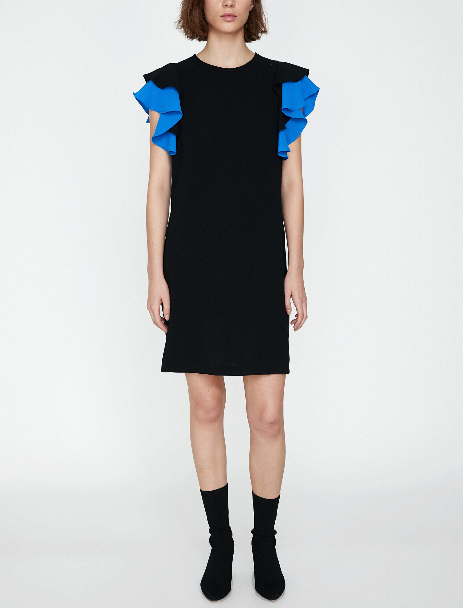   Fırfır Detaylı Elbise