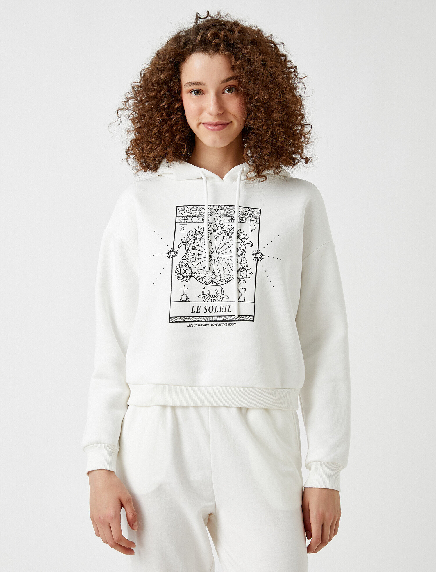   Kapüşonlu Sweatshirt Baskılı