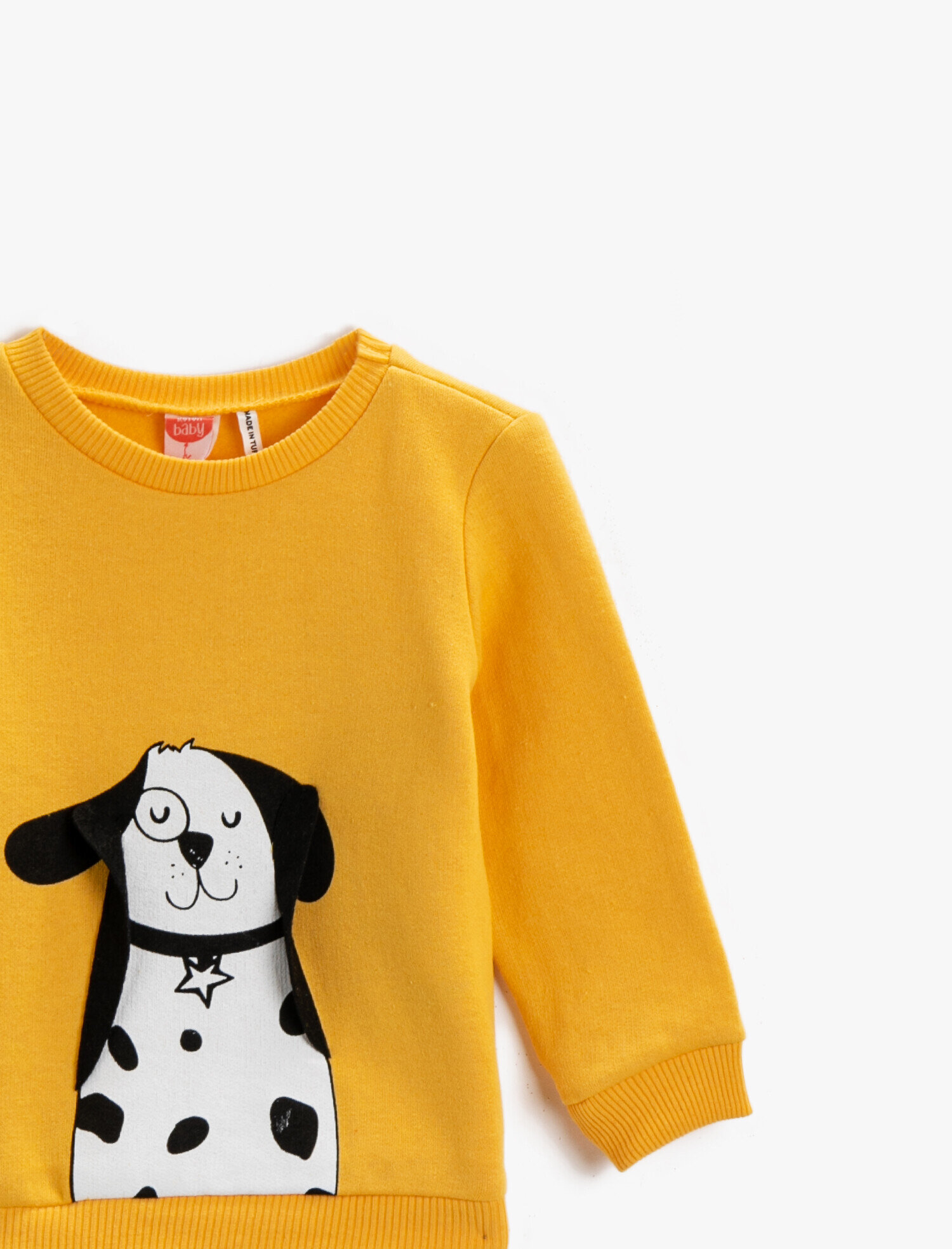  Erkek Bebek Pamuklu Sweatshirt s Köpek Baskılı