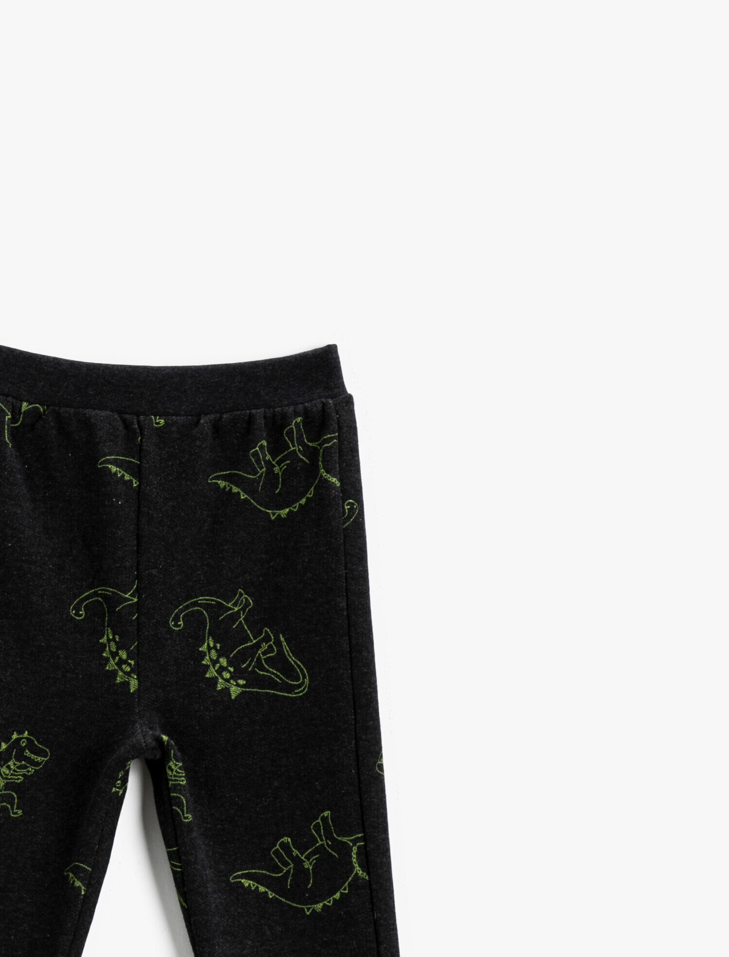 Erkek Bebek Dinozor Baskılı Eşofman Altı Beli Lastikli