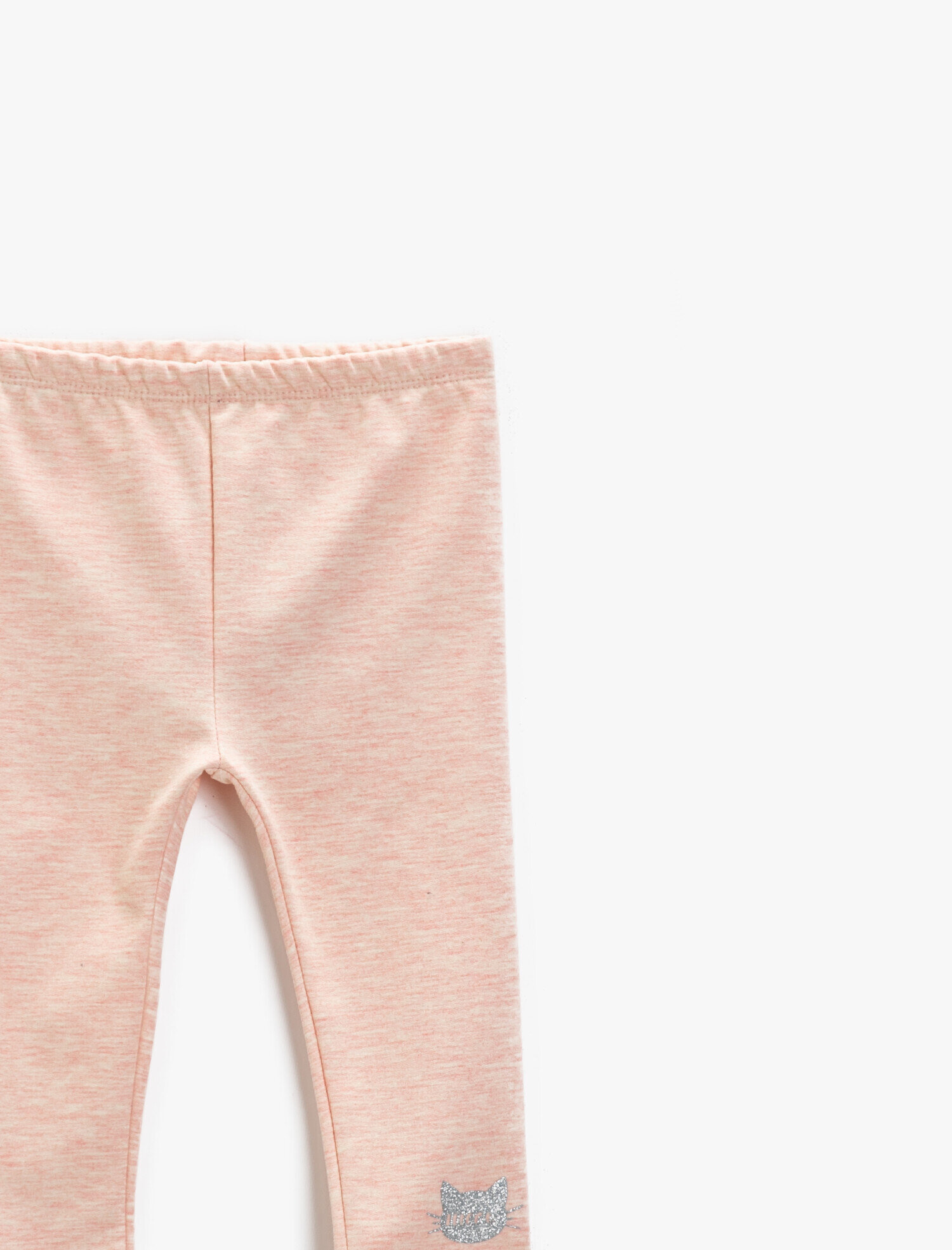 Kız Bebek Kalp Baskılı Tayt Beli Lastikli