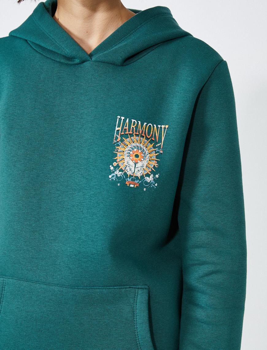   Harmony Baskılı Kapüşonlu Sweatshirt