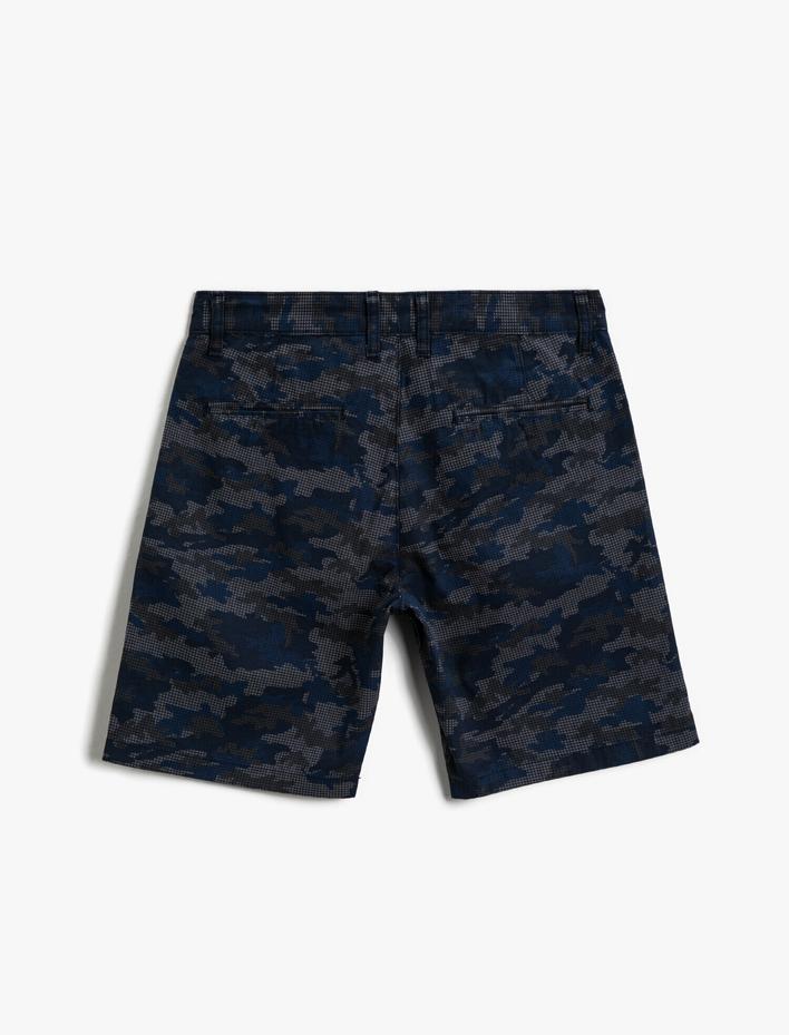  Desenli Şort Pamuklu