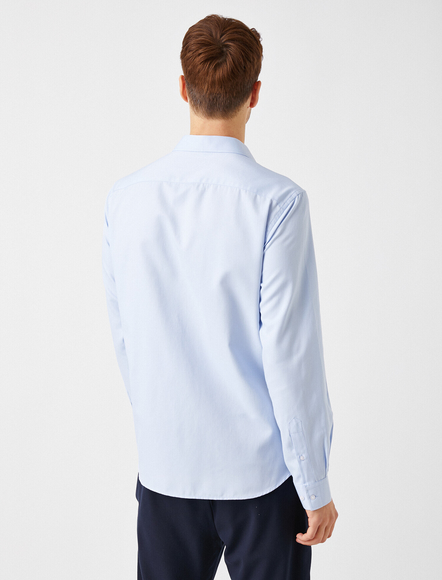   Klasik Yaka Pamuklu Uzun Kollu Gömlek Non Iron