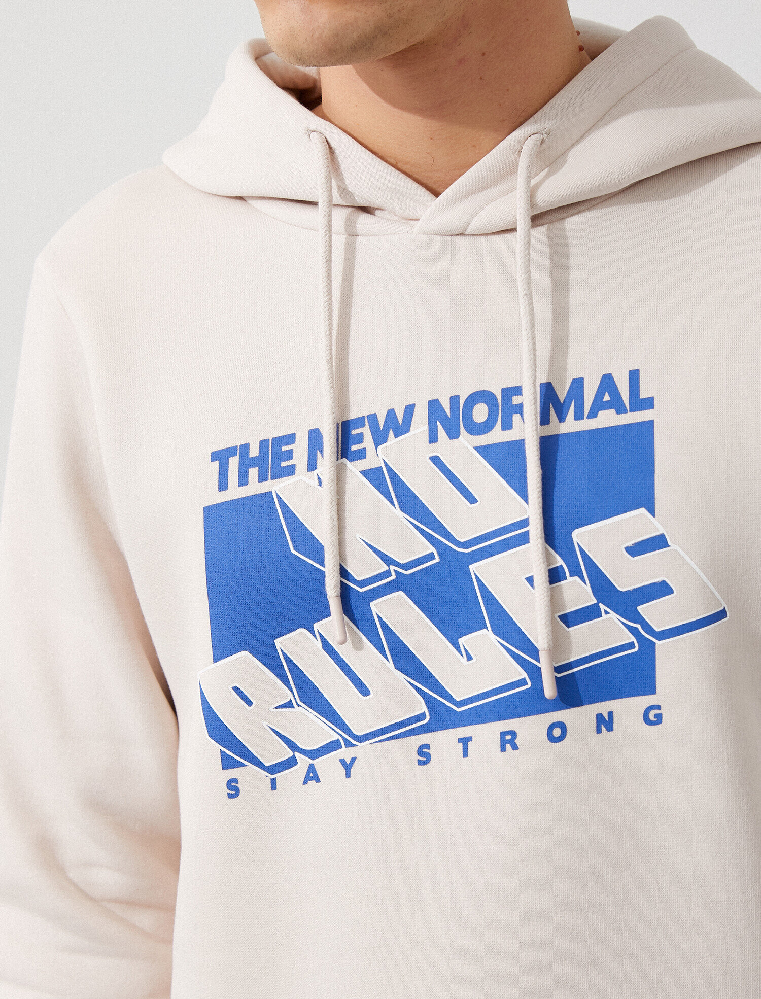   Baskılı Kapüşonlu Sweatshirt