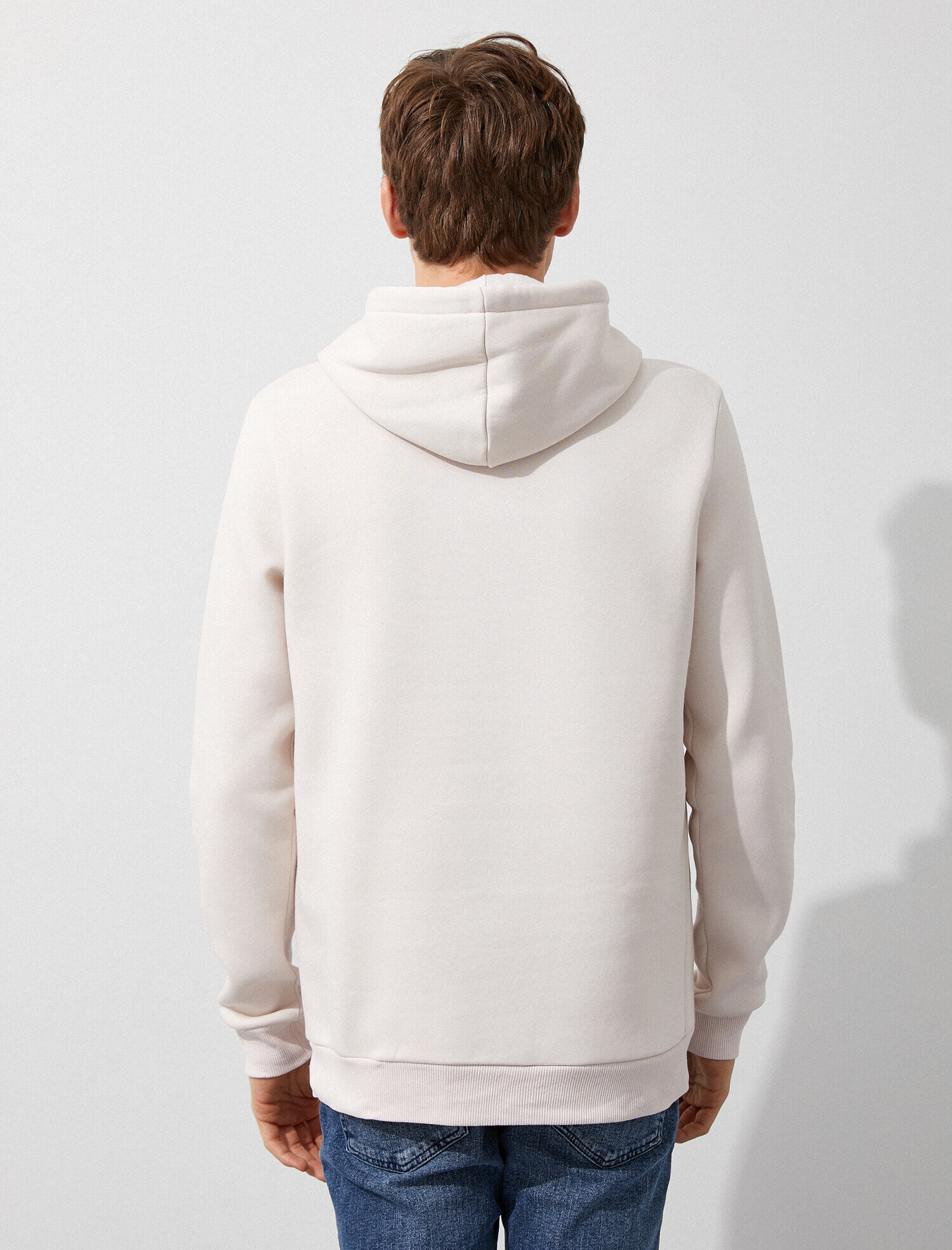   Baskılı Kapüşonlu Sweatshirt