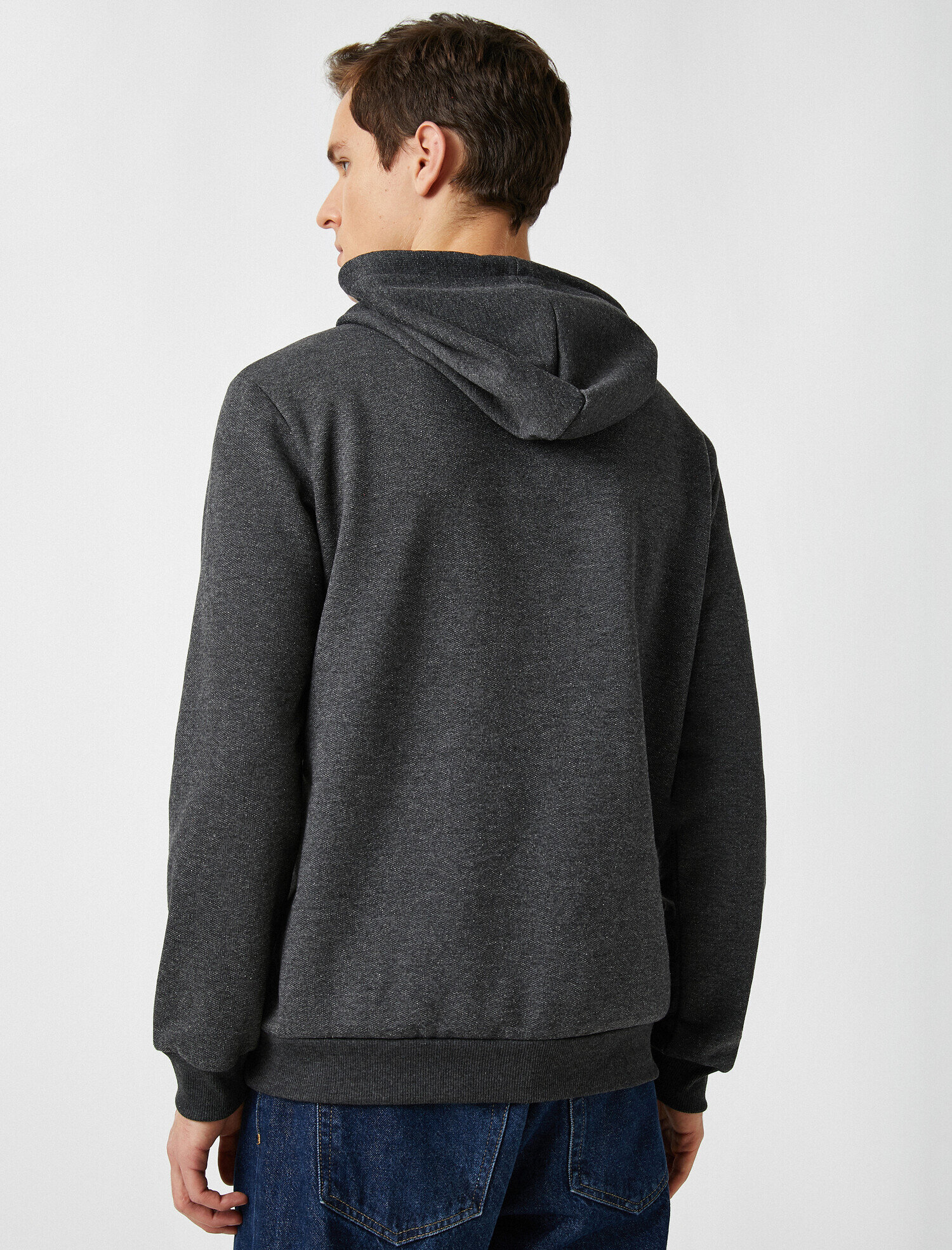   Baskılı Kapüşonlu Sweatshirt