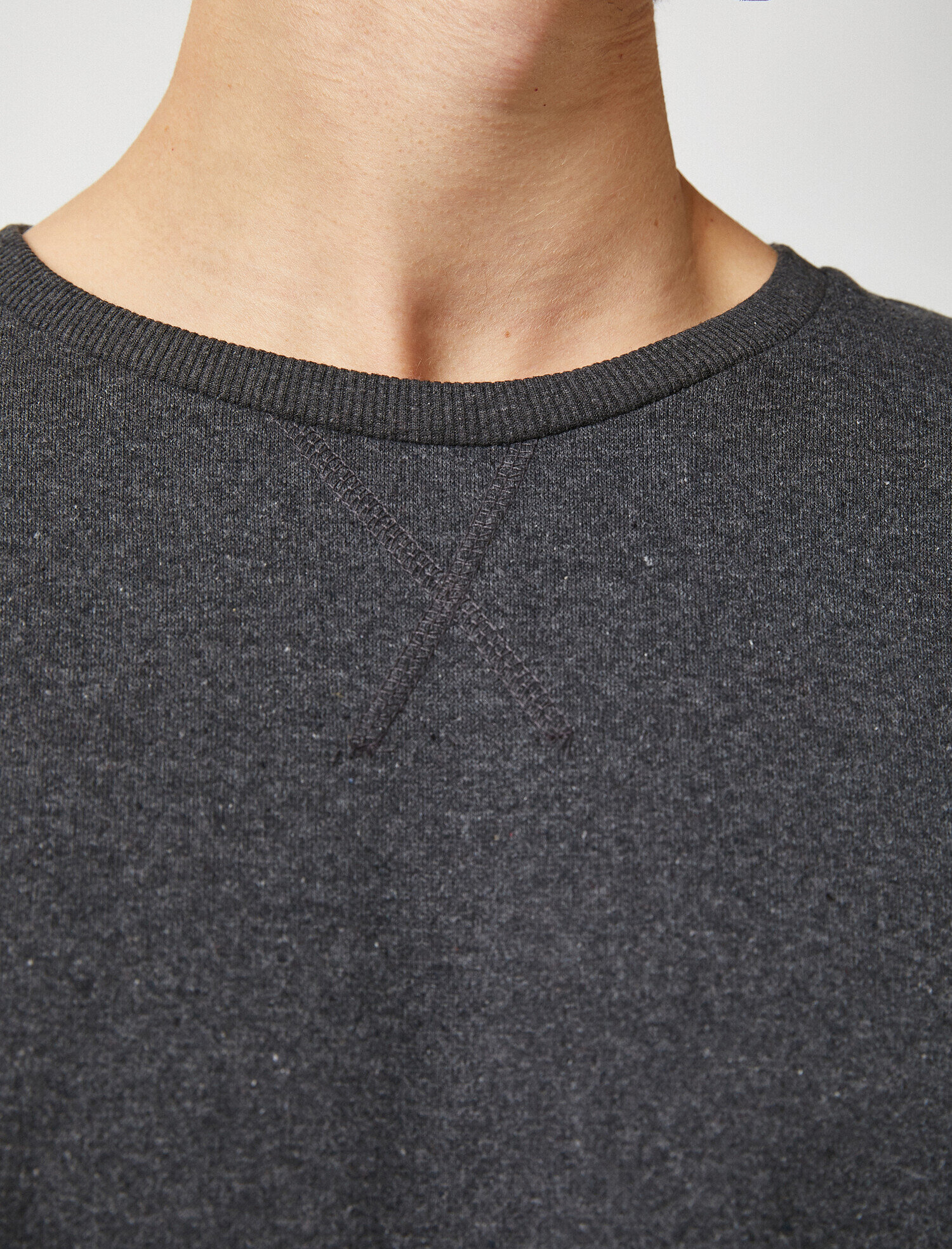   Bisiklet Yaka Basic Sweatshirt