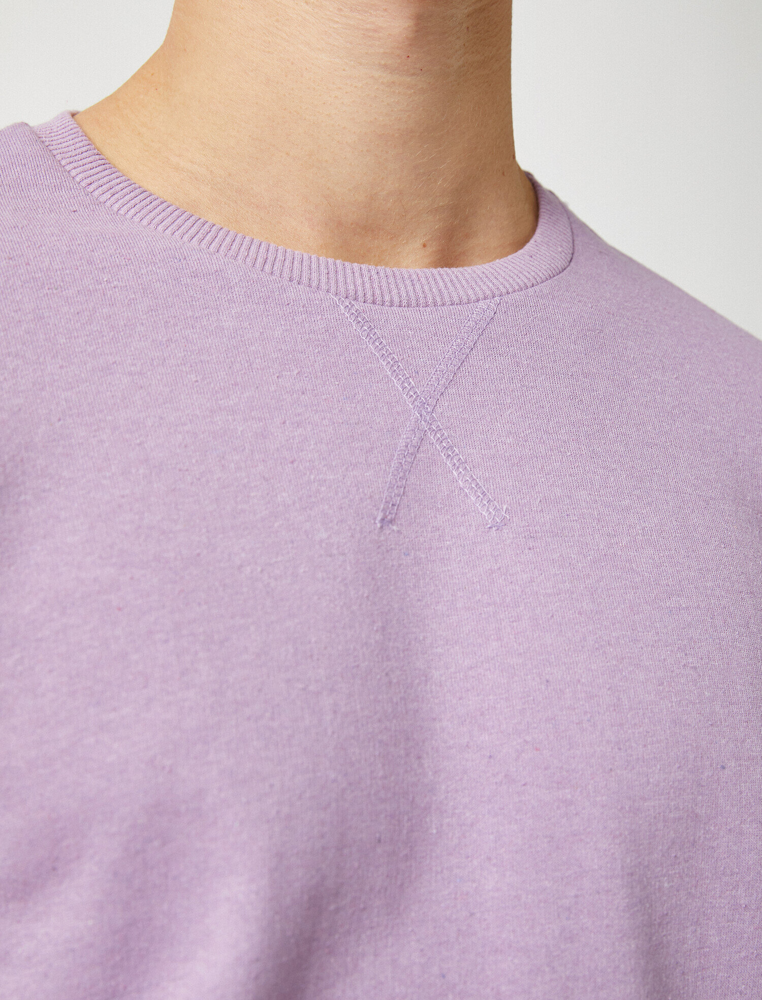   Bisiklet Yaka Basic Sweatshirt