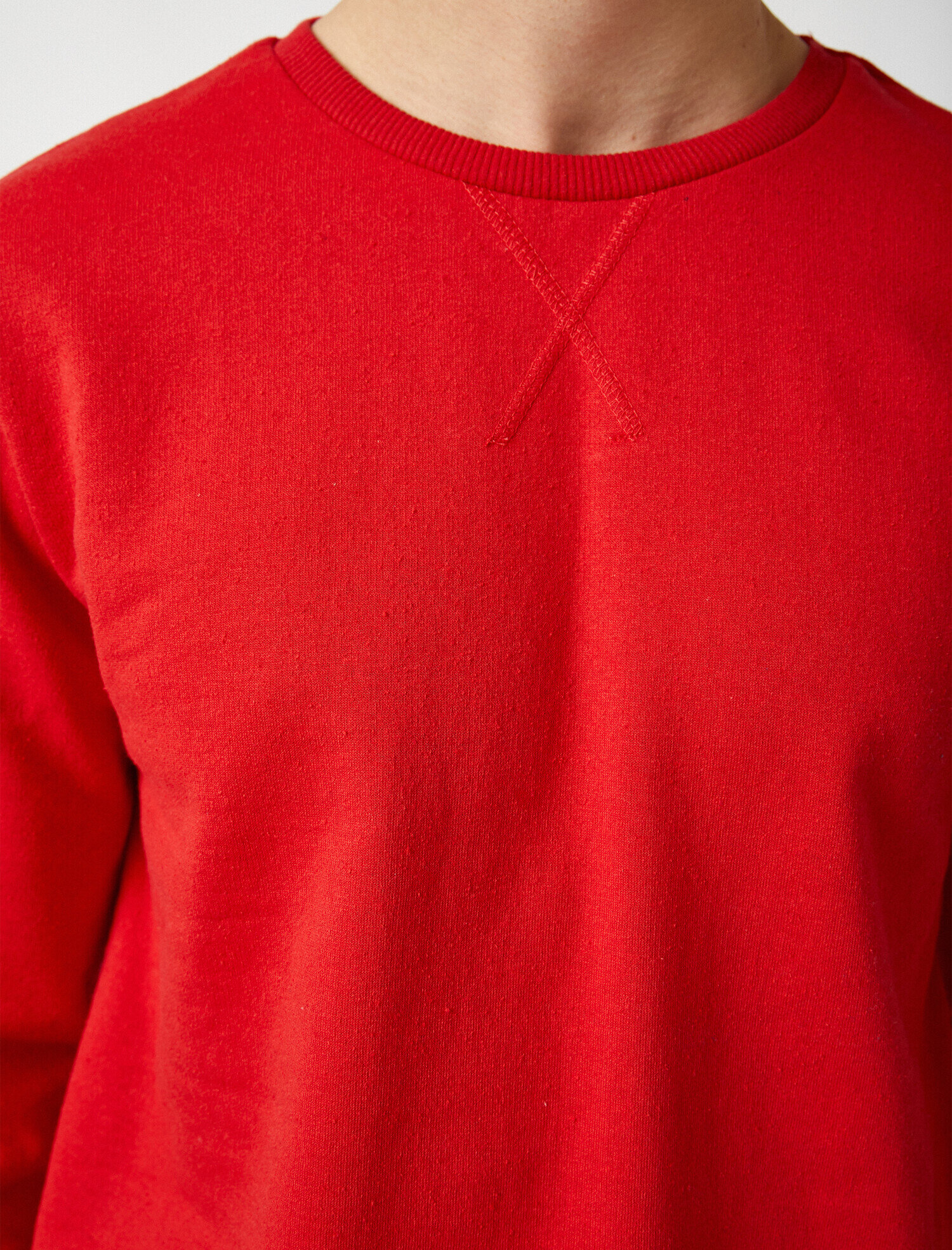   Bisiklet Yaka Basic Sweatshirt