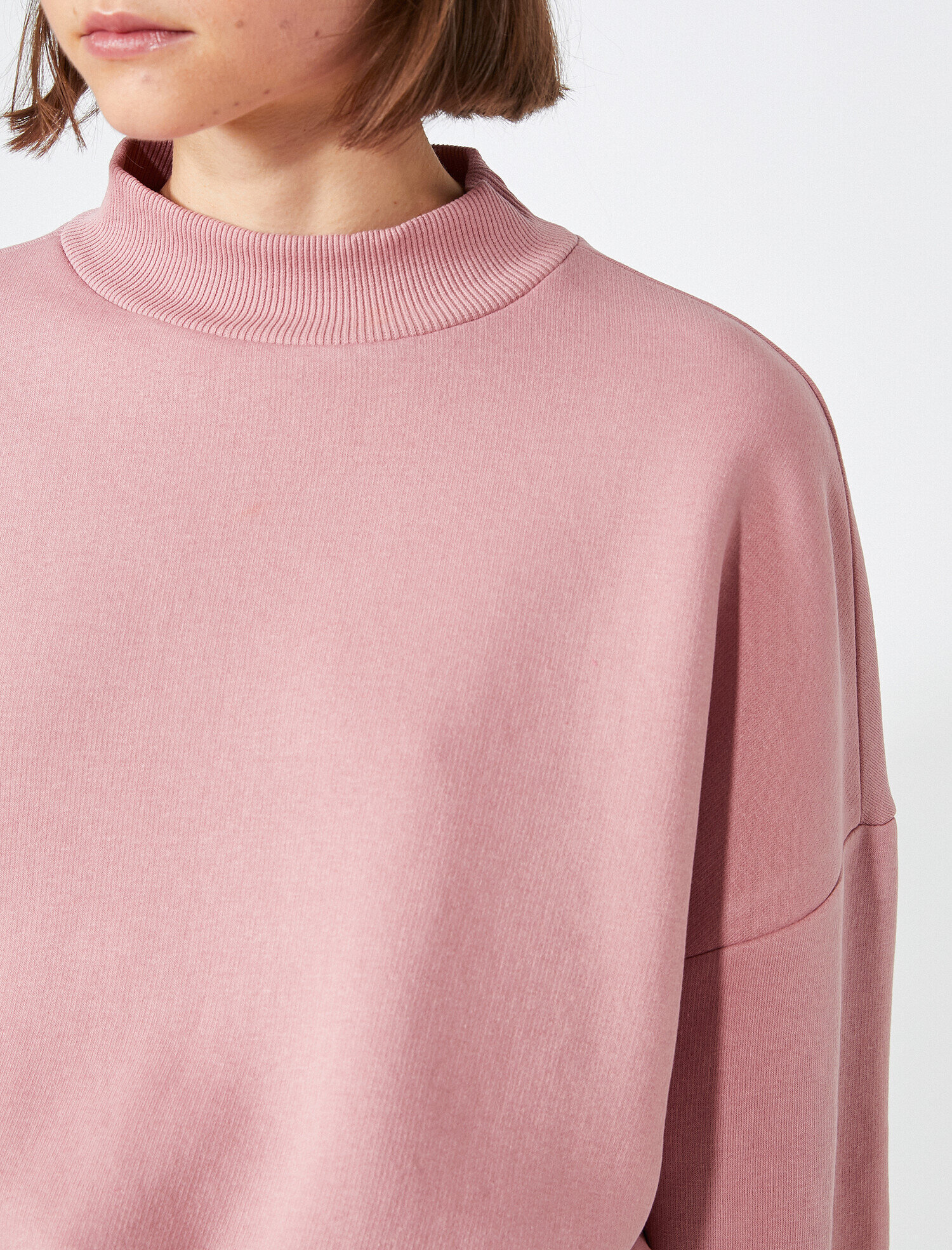   Yarım Balıkçı Yaka Oversize Sweatshirt