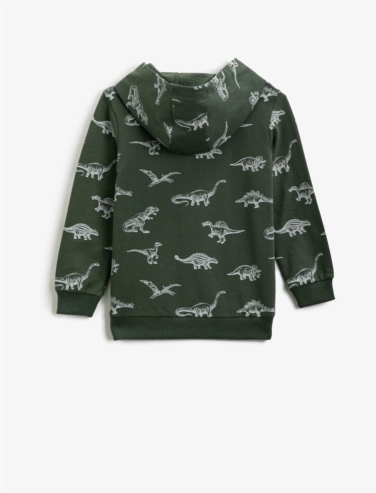  Erkek Çocuk Pamuklu Kapüşonlu Baskılı Uzun Kollu Sweatshirt