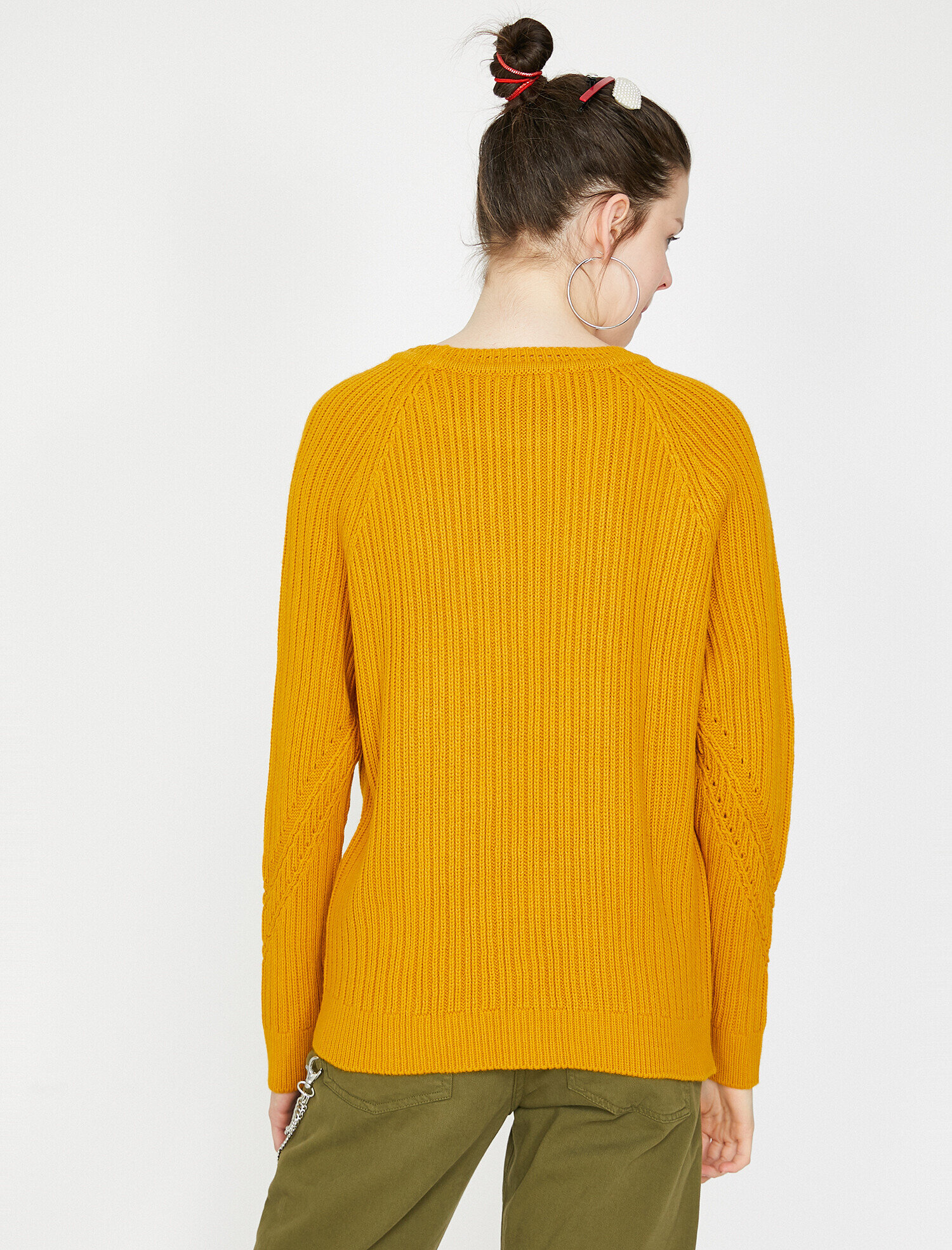   Örgülü Triko Kazak