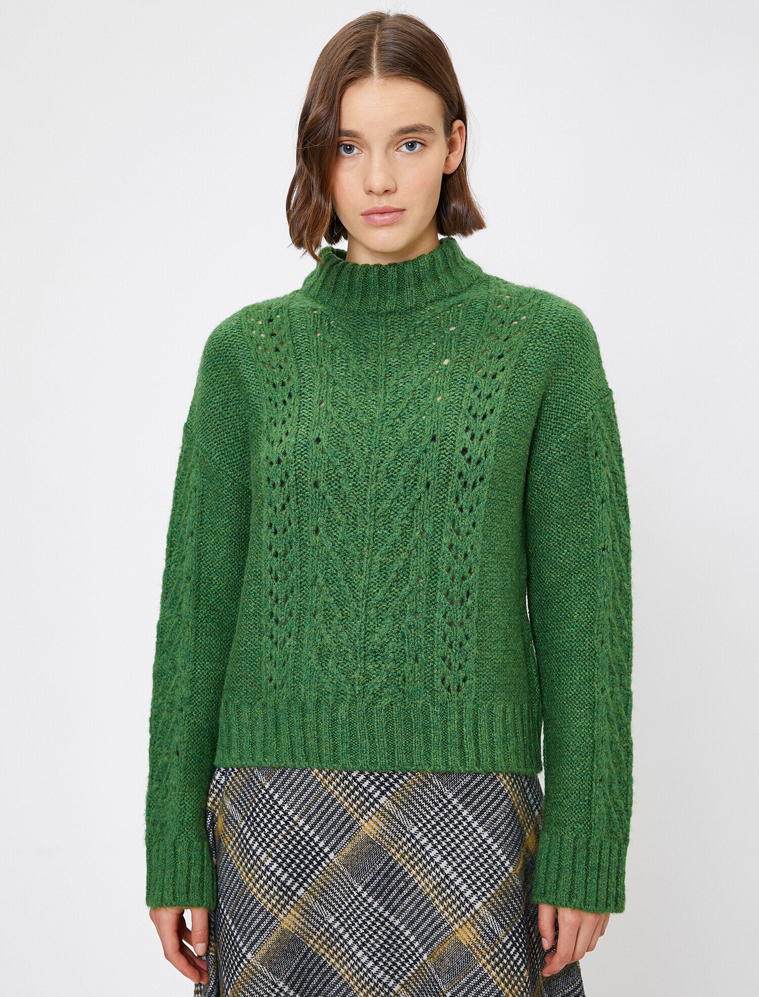   Örgülü Triko Kazak