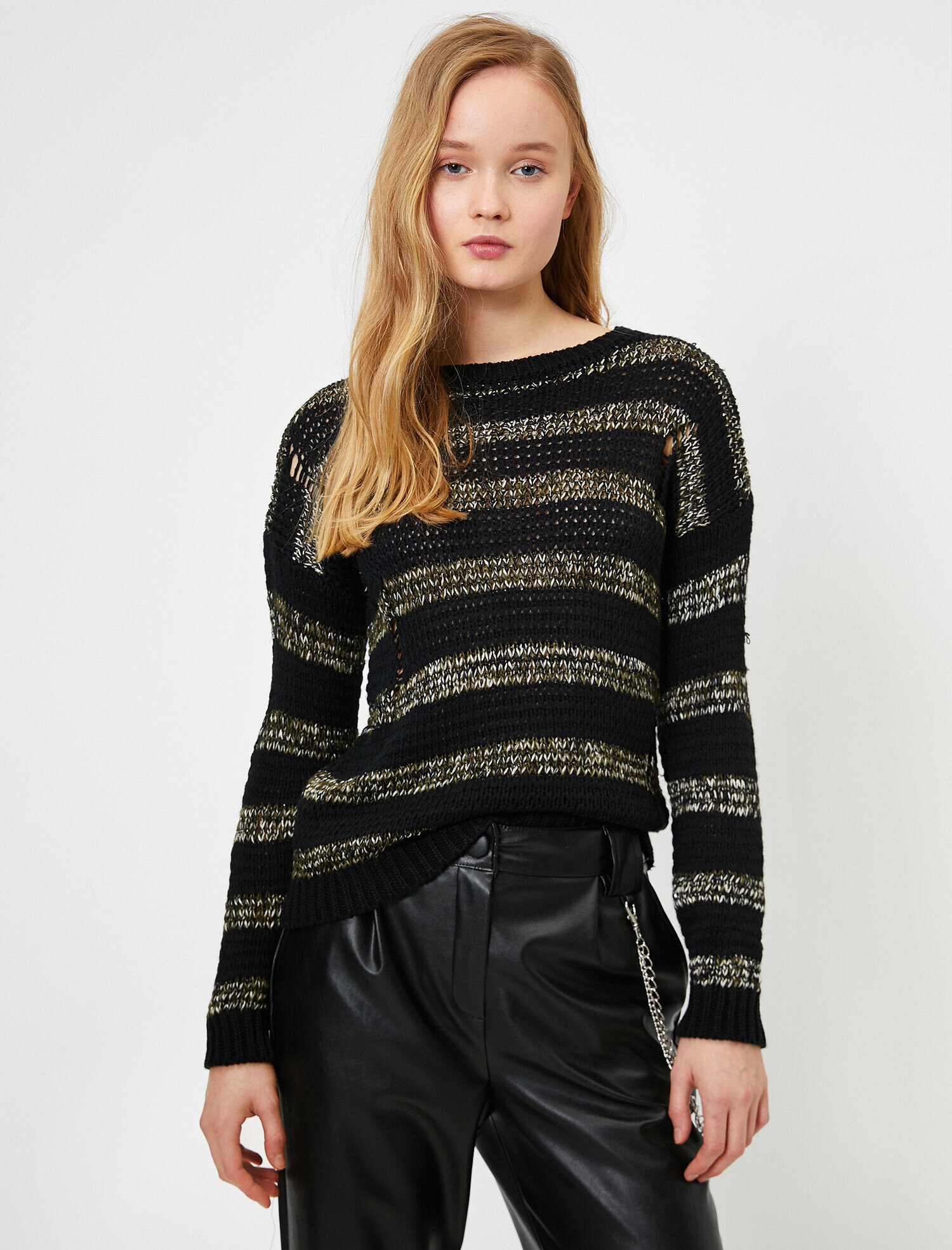   Örgülü Triko Kazak