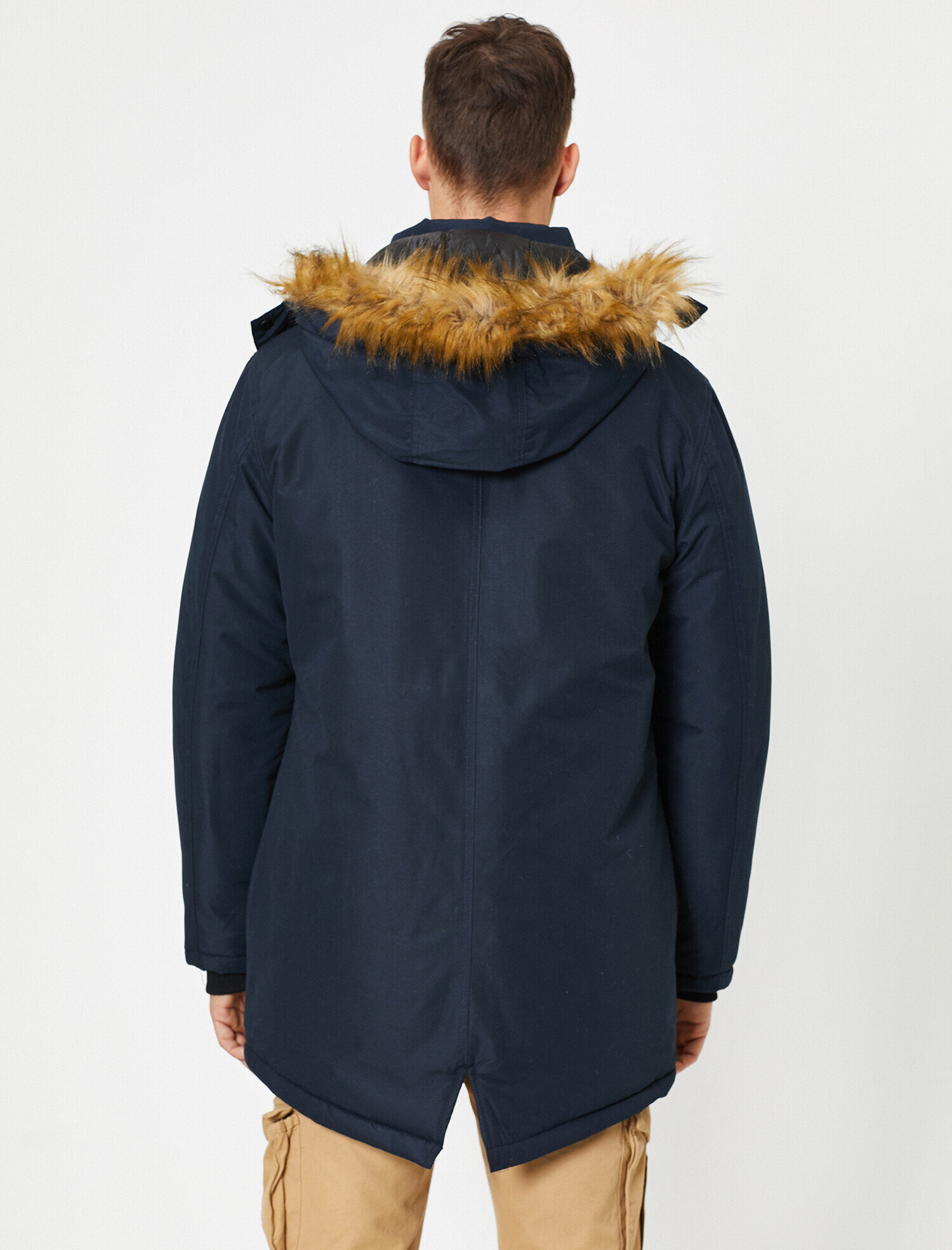   Kapşonlu Cepli Kaban