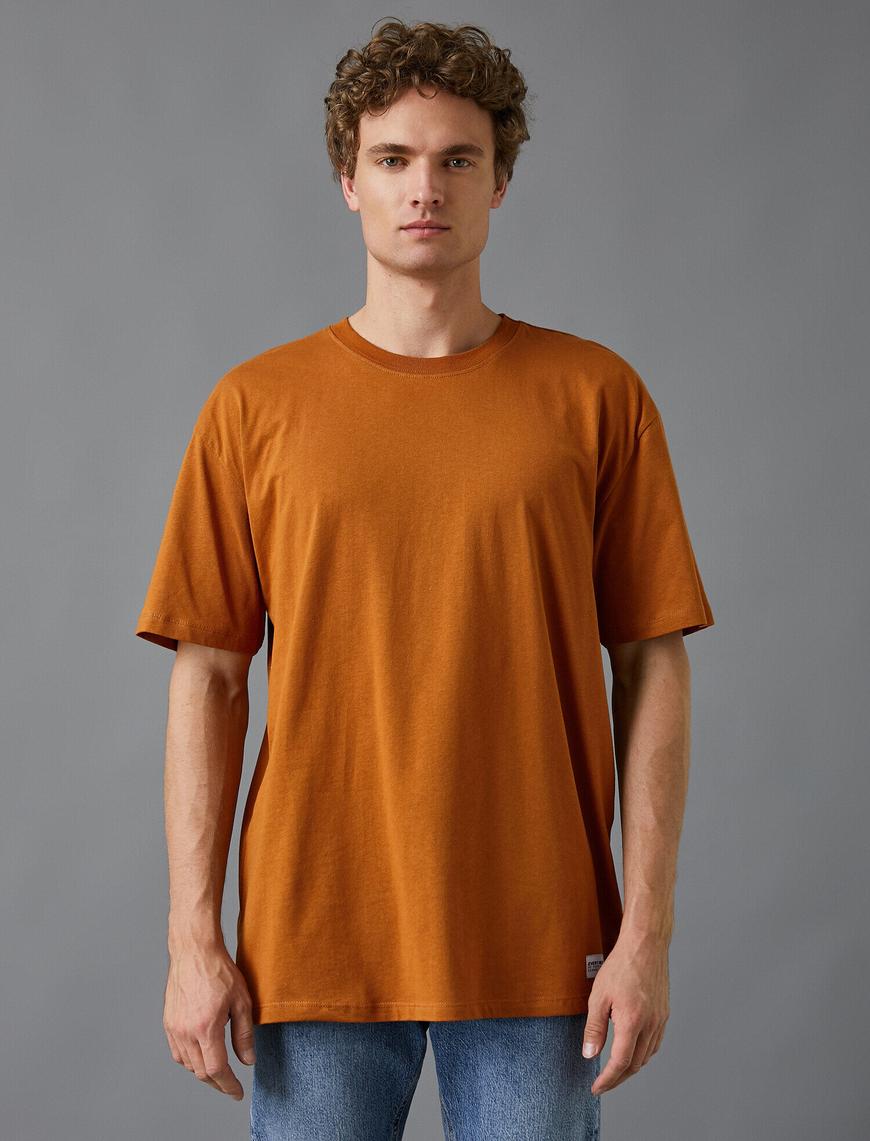   Oversize Basic Tişört Pamuklu