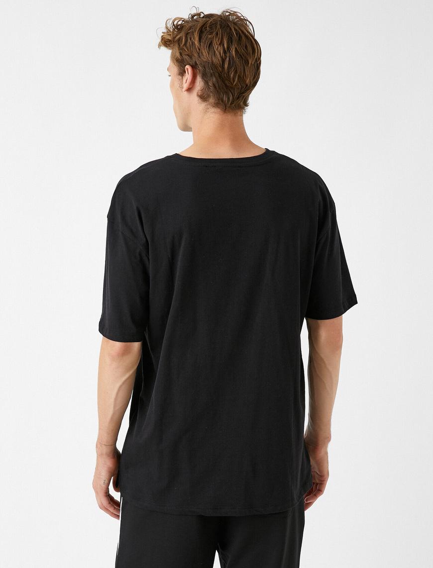   Oversize Basic Tişört Pamuklu