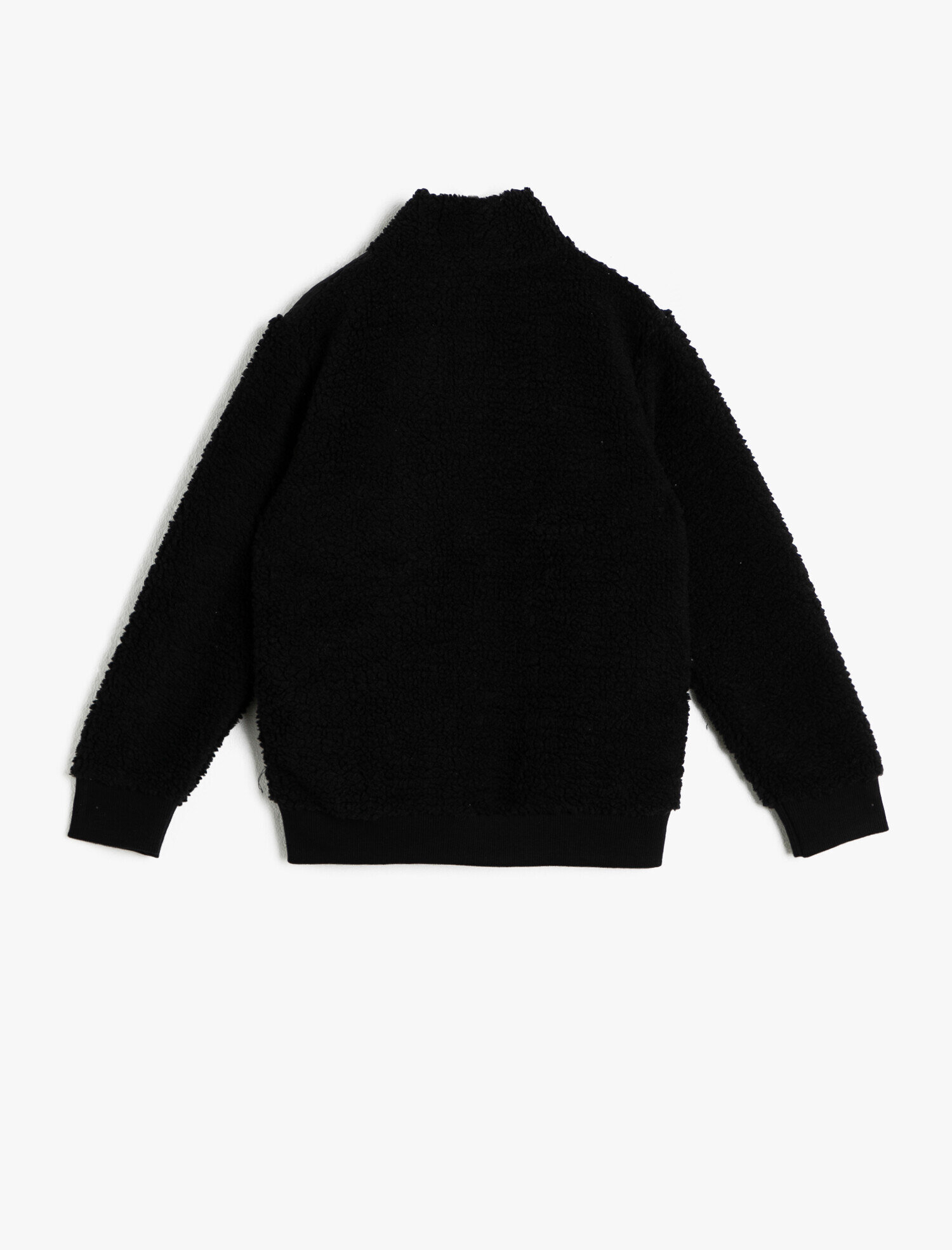 Erkek Çocuk Fermuar Detaylı Peluş Sweatshirt