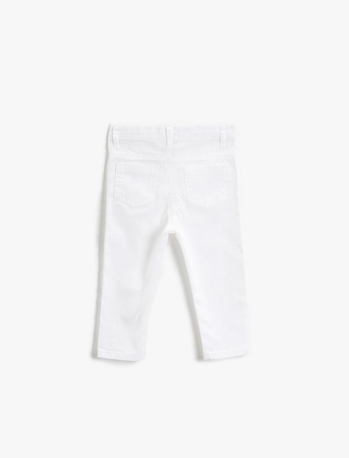 Erkek Bebek Basic Pantolon Pamuklu Cepli