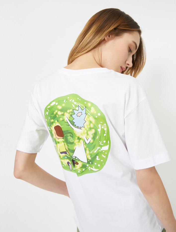  Rıck And Morty Lisanslı Baskılı Tişört