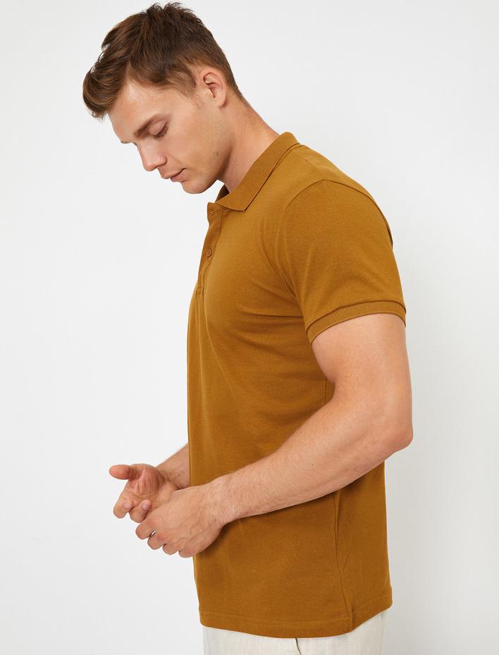  Polo Yaka Kısa Kollu Dar Kesim Basic Tişört
