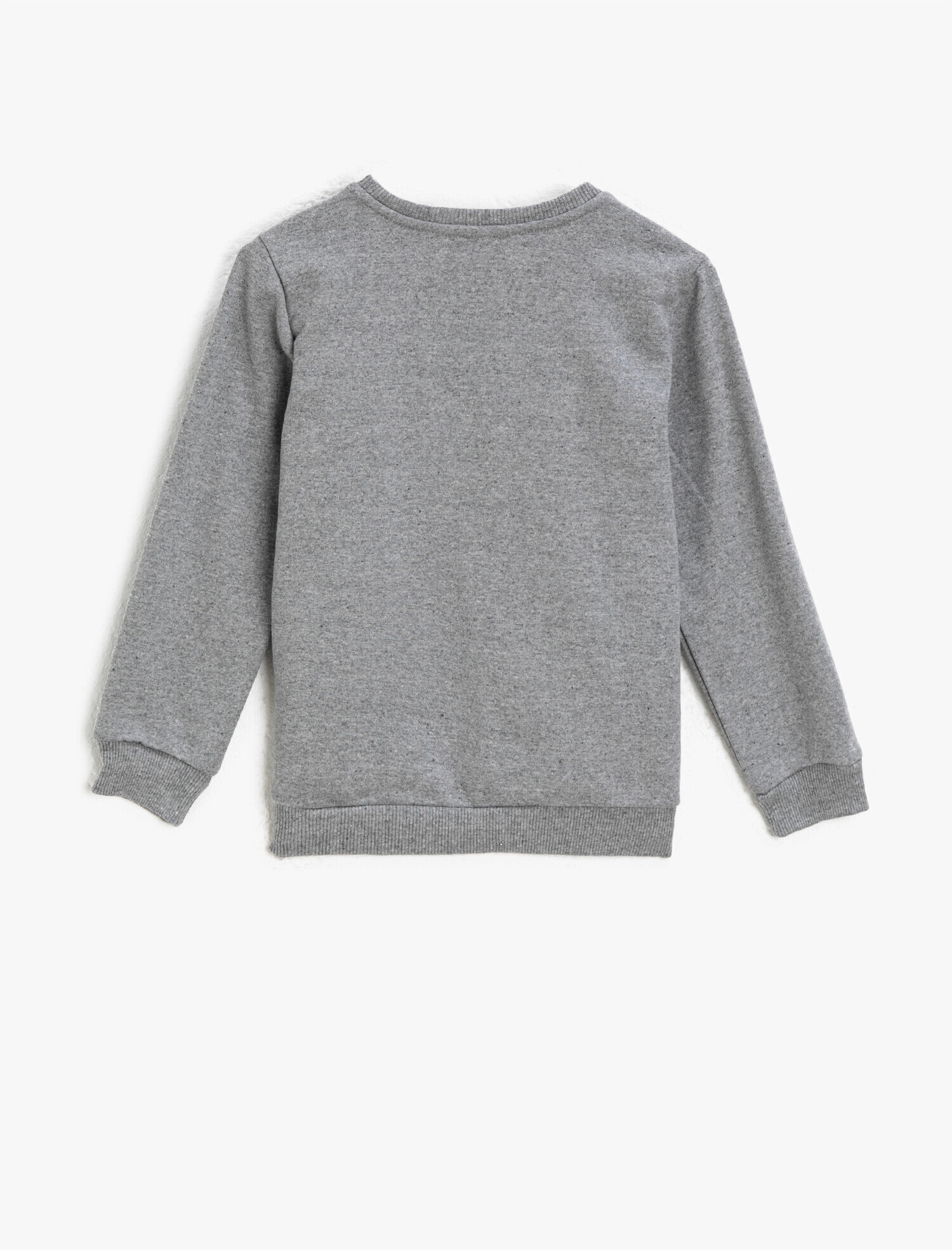  Erkek Çocuk Bisiklet Yaka Baskılı Uzun Kollu Sweatshirt