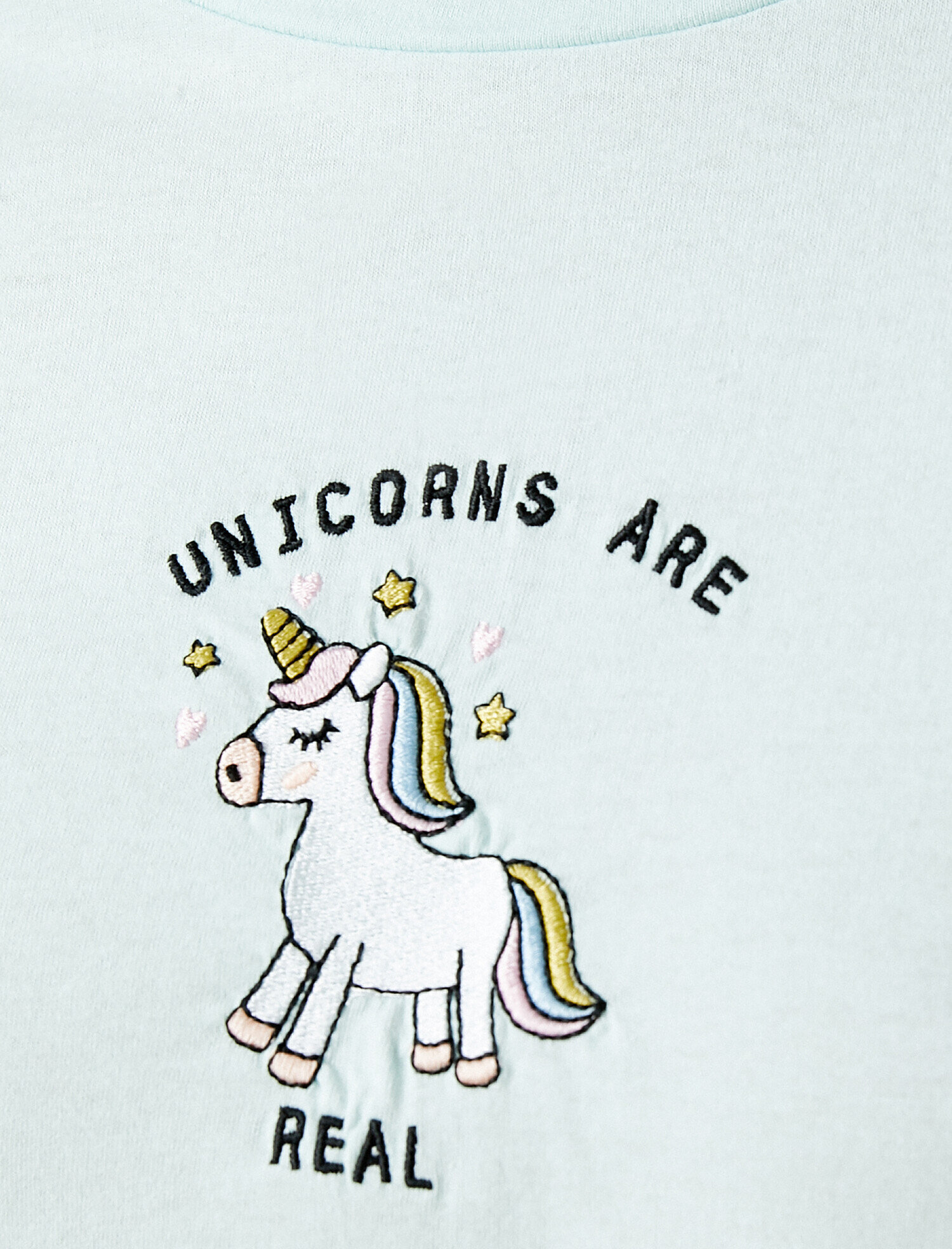   Unicorn Nakışlı Tişört Pamuklu