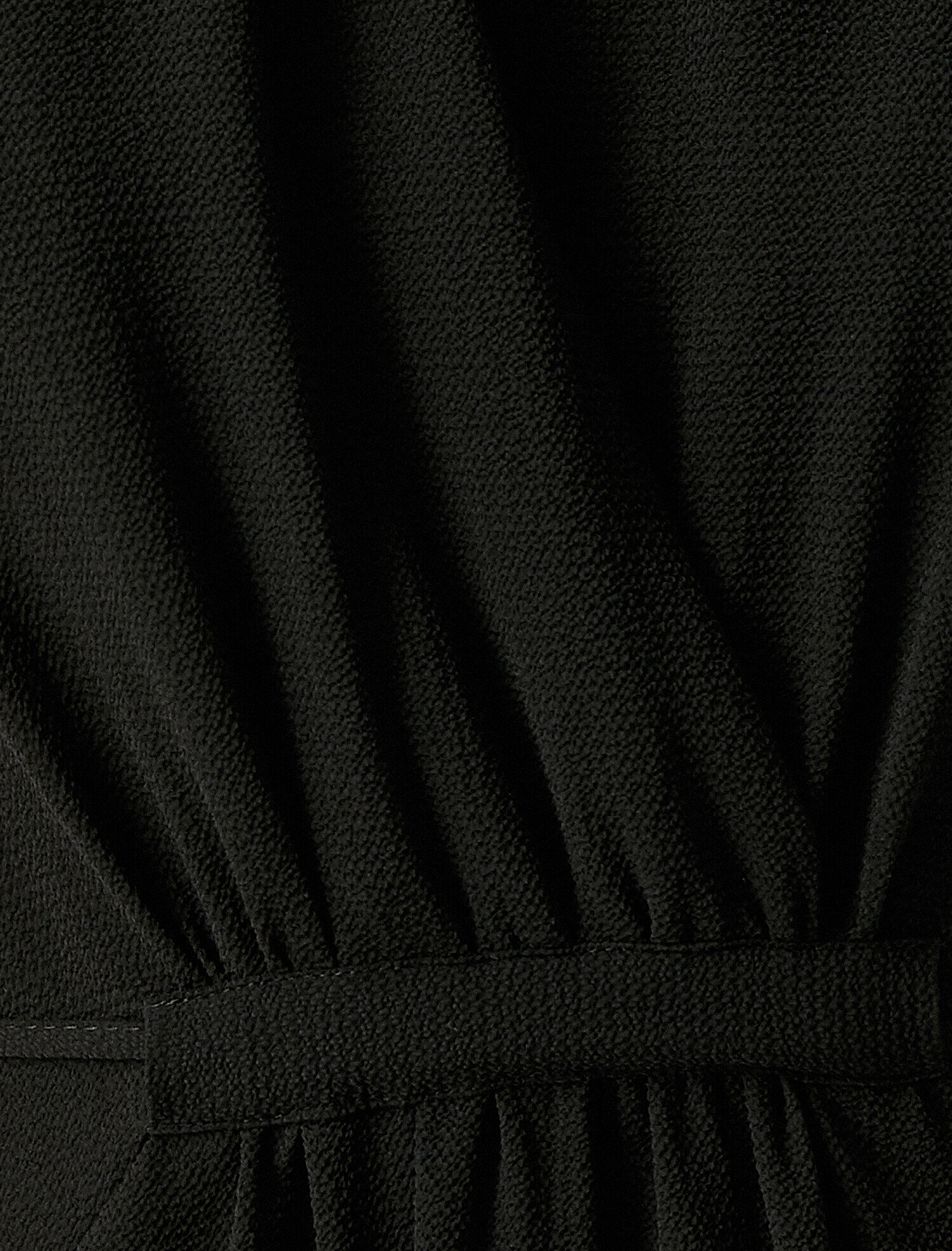   V Yaka Elbise Kolsuz Cepli