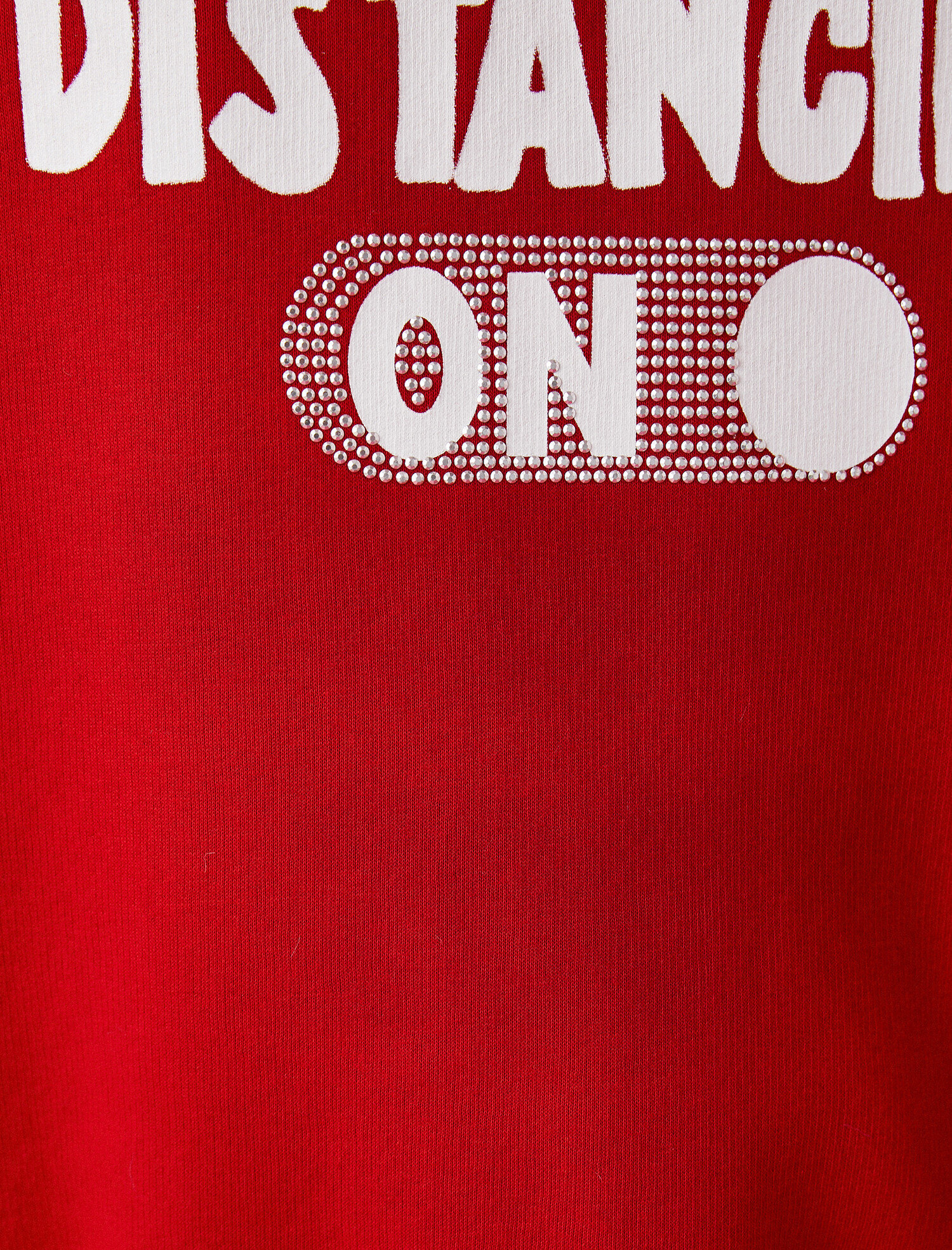   Pamuklu Bisiklet Yaka Yazılı Baskılı Sweatshirt