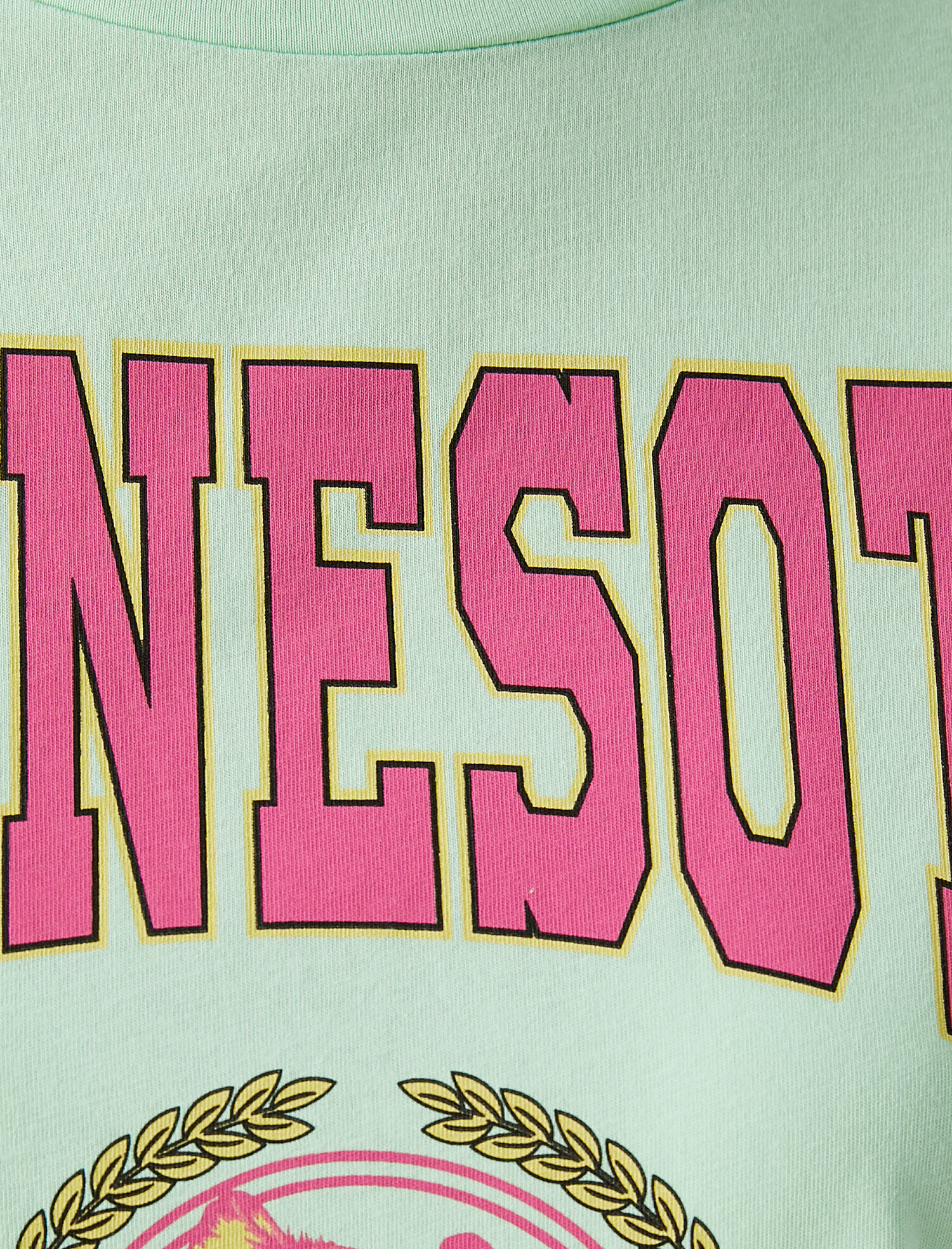   Desenli Tişört Bisiklet Yaka Pamuklu Oversize