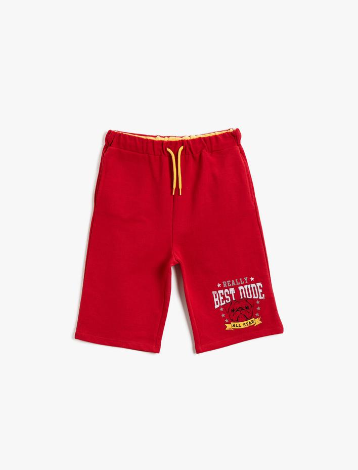 Erkek Çocuk Baskılı Şort Pamuklu