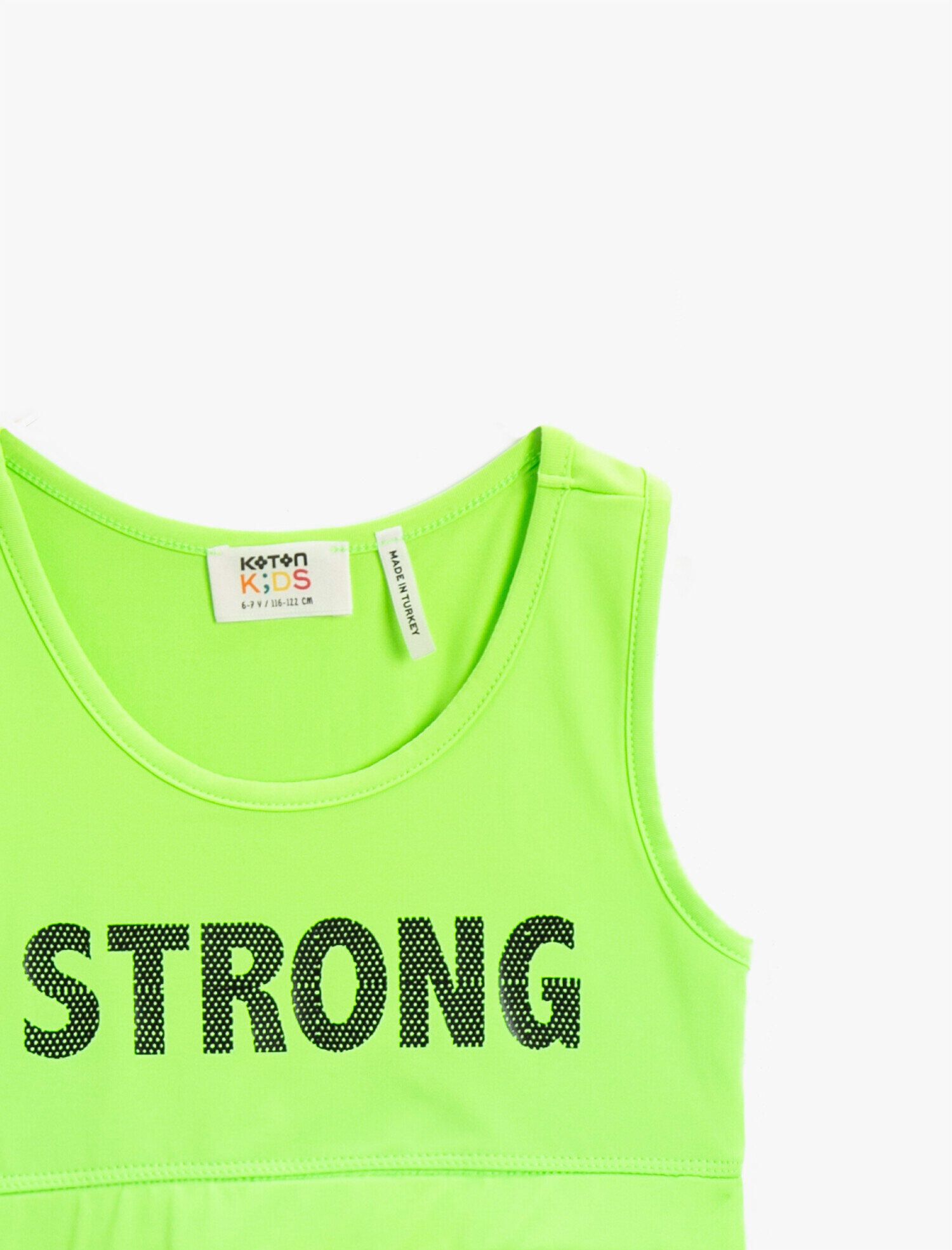  Kız Çocuk Sloganlı Spor Sütyeni Pamuklu