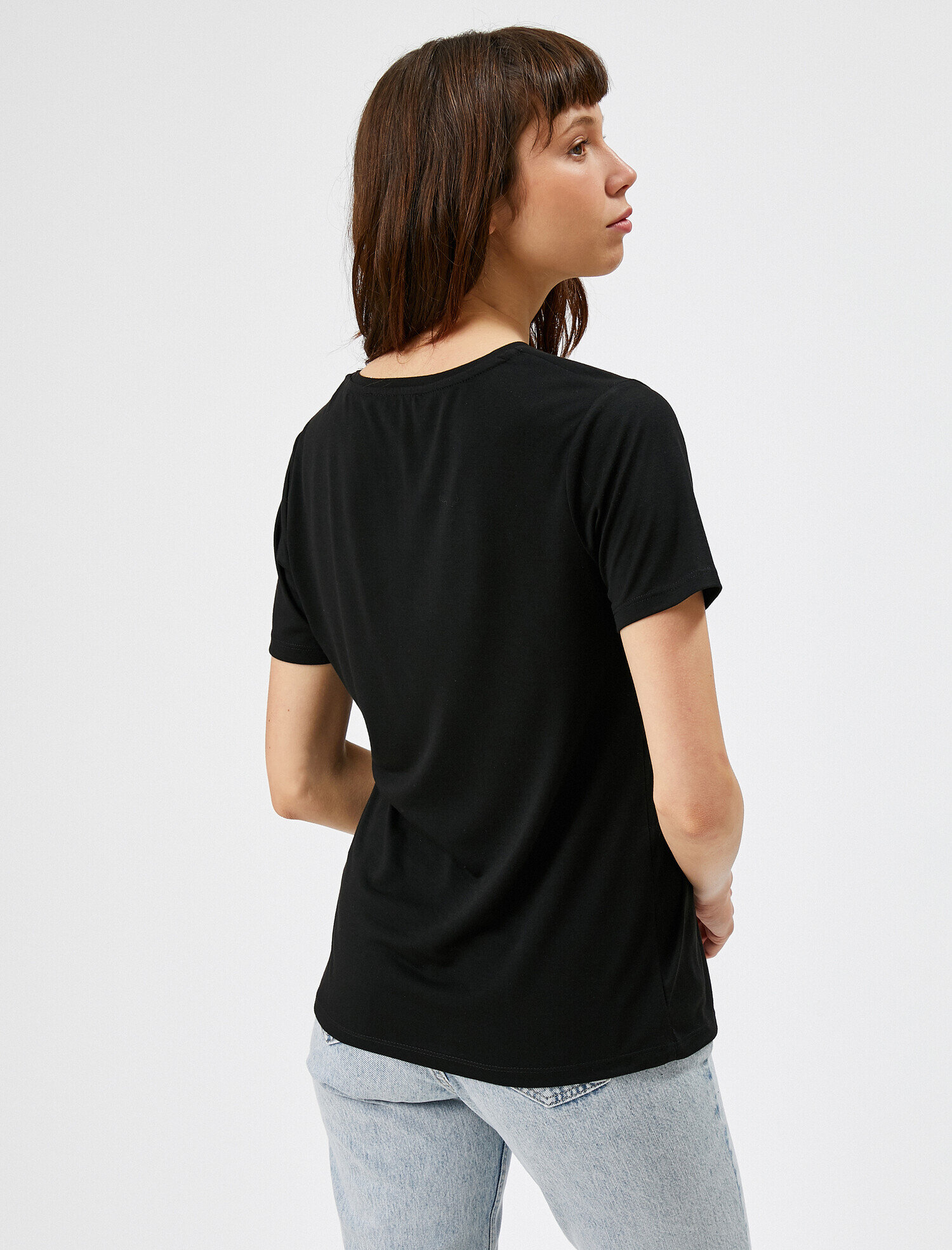   Kısa Kollu Tişört Yazılı Baskılı