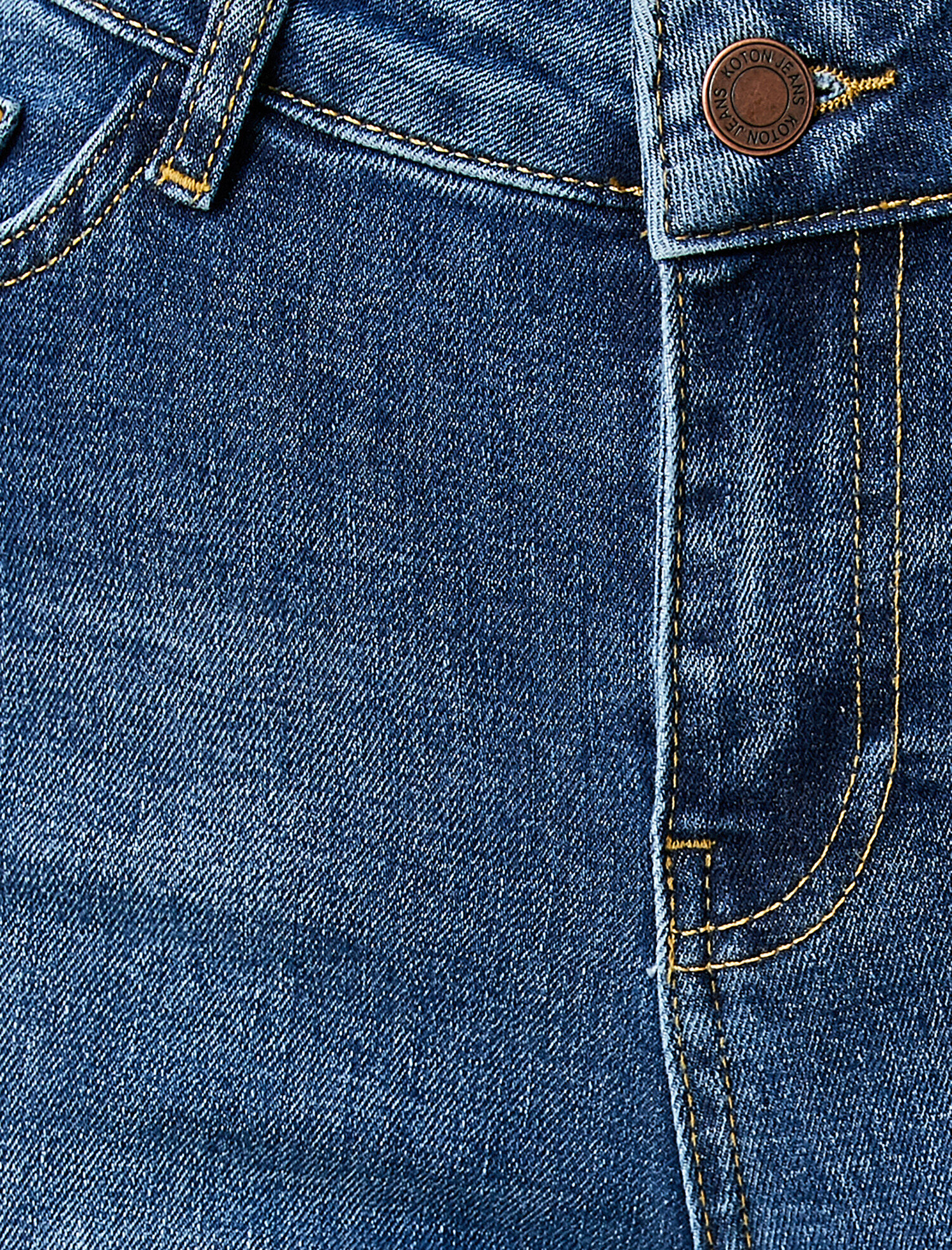   Yüksek Bel İspanyol Paça Kot Pantolon