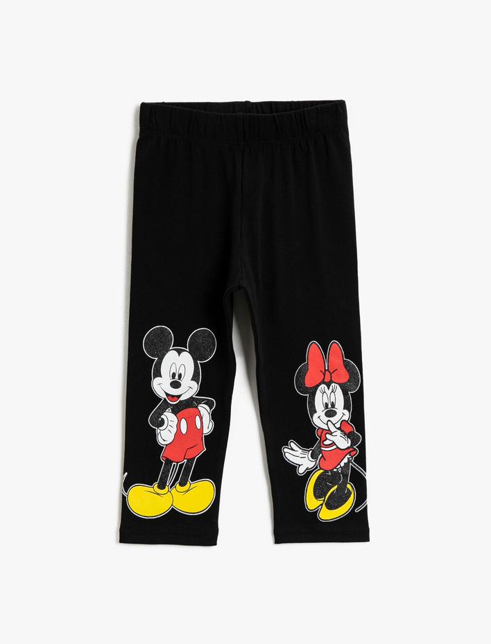 Kız Çocuk Mickey Mouse Tayt Lisanslı Pamuklu