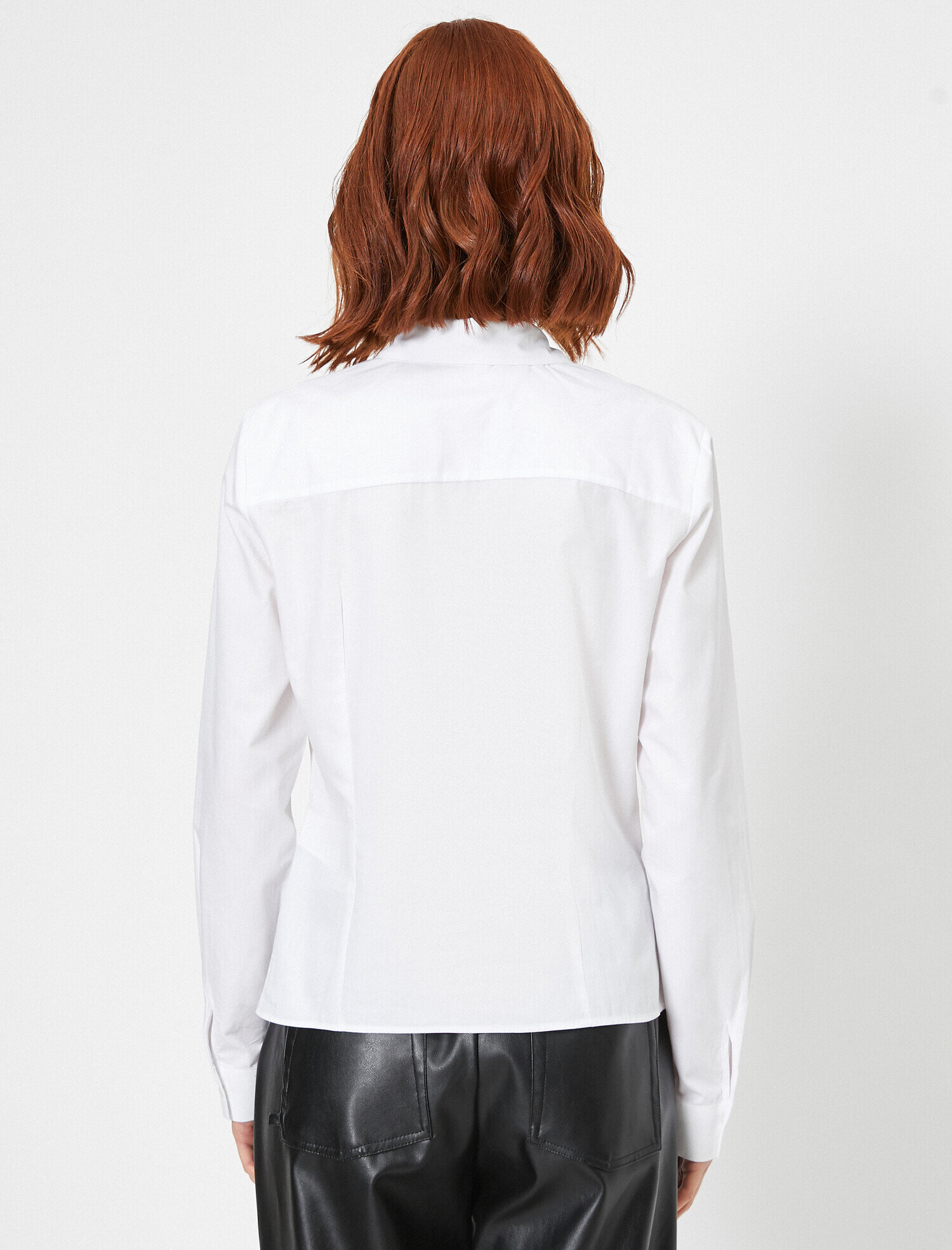   Şerit ve Cep Detaylı Pamuklu Gömlek