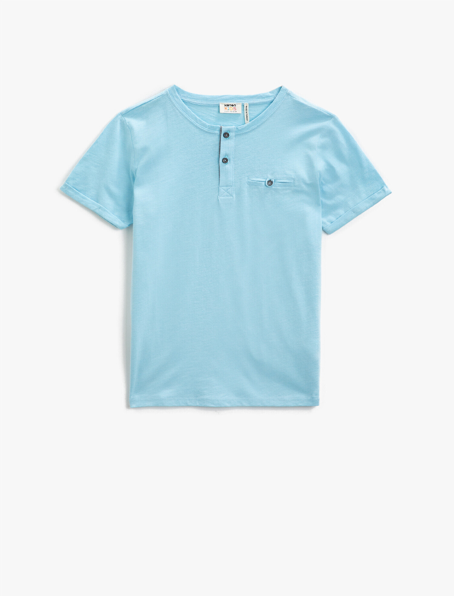  Erkek Çocuk Baskılı Tişört Kısa Kollu Bisiklet Yaka Pamuklu Cepli