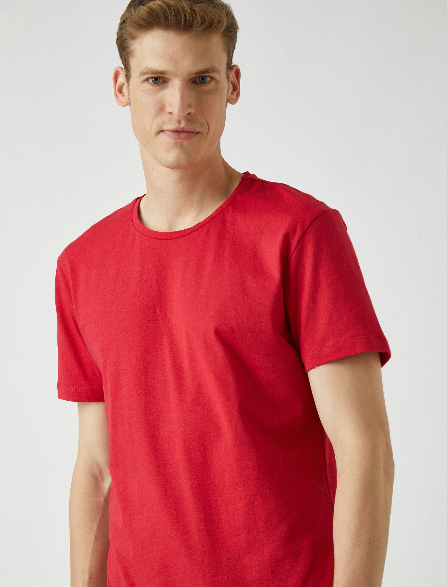   Basic Kısa Kollu Bisiklet Yaka Tişört