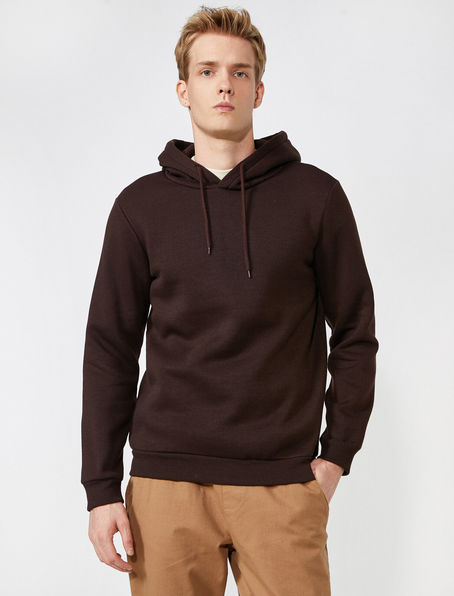   Basic Sweatshirt Kapüşonlu