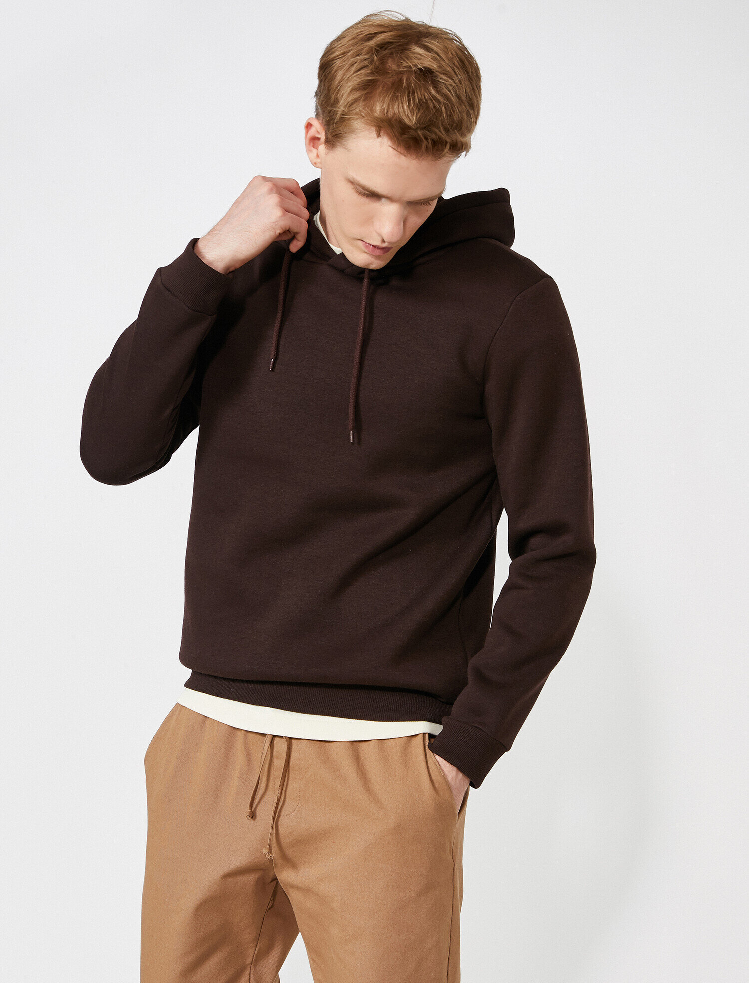   Basic Sweatshirt Kapüşonlu