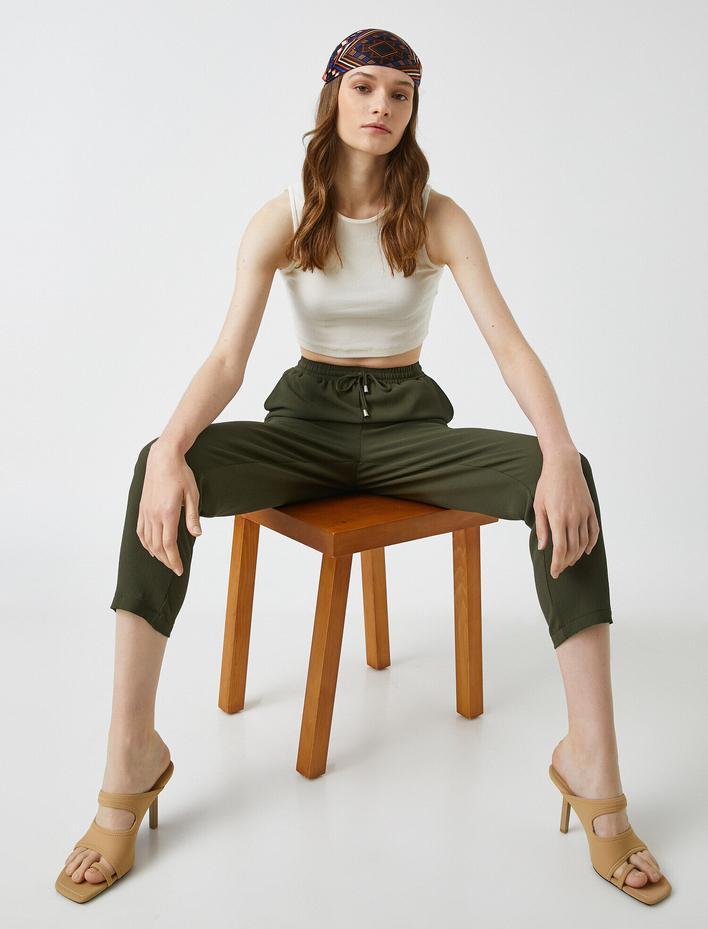  Belden Bağlamalı Pantolon