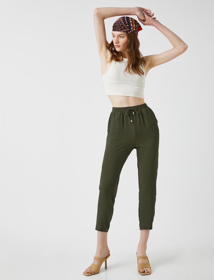  Belden Bağlamalı Pantolon